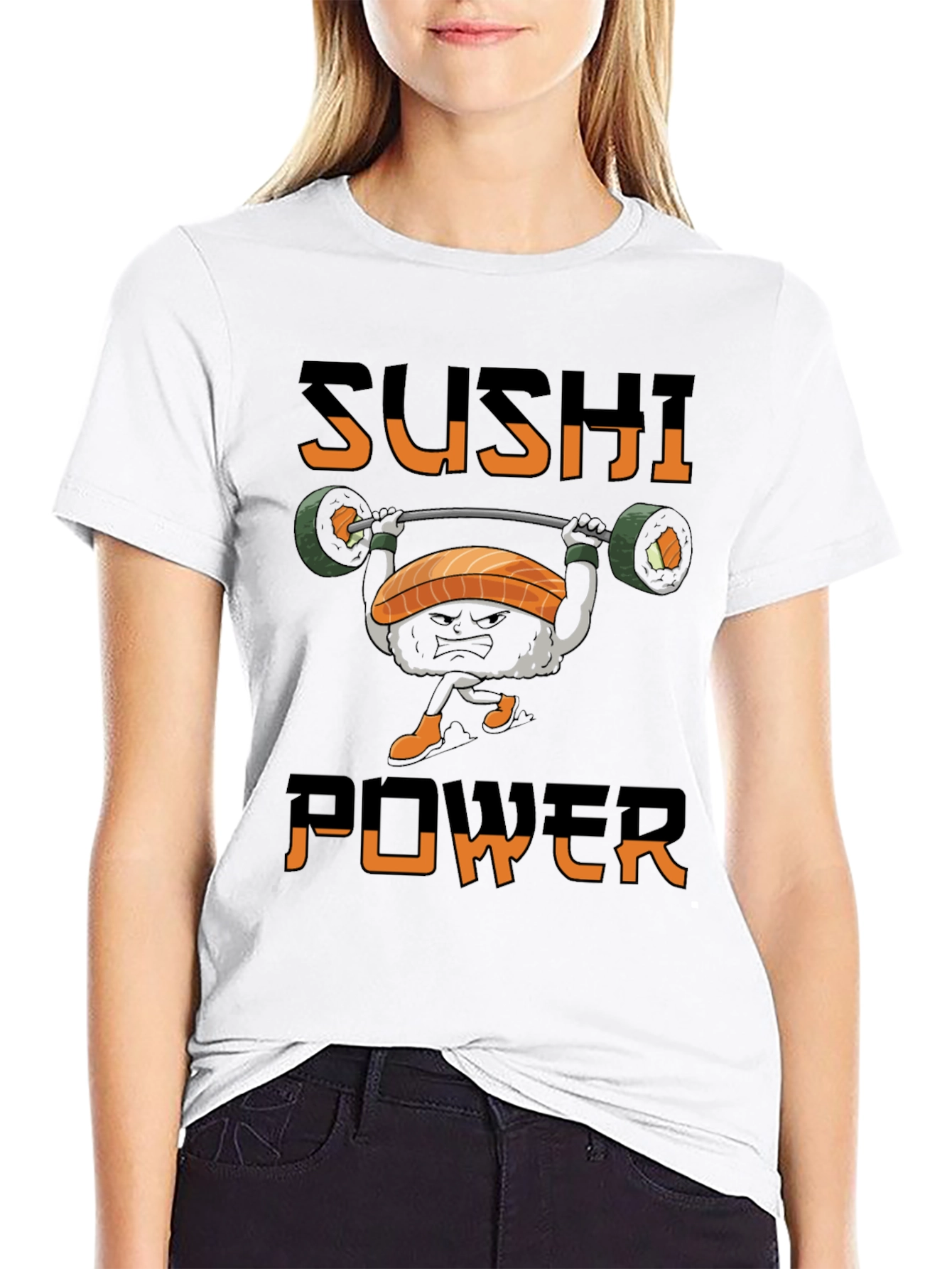 Sushi Power T-Shirt - Gym & Foodie Style