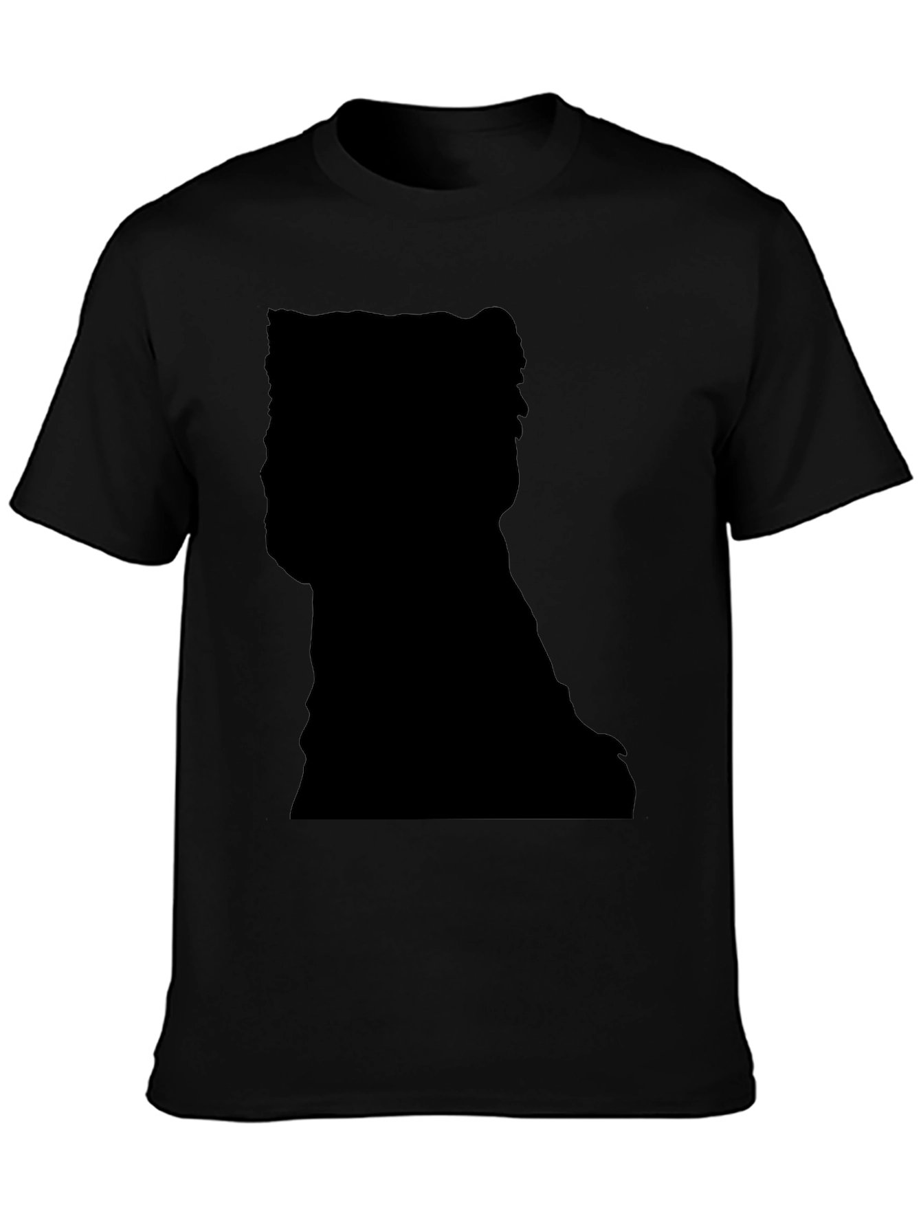 Silhouette Print Black T-Shirt