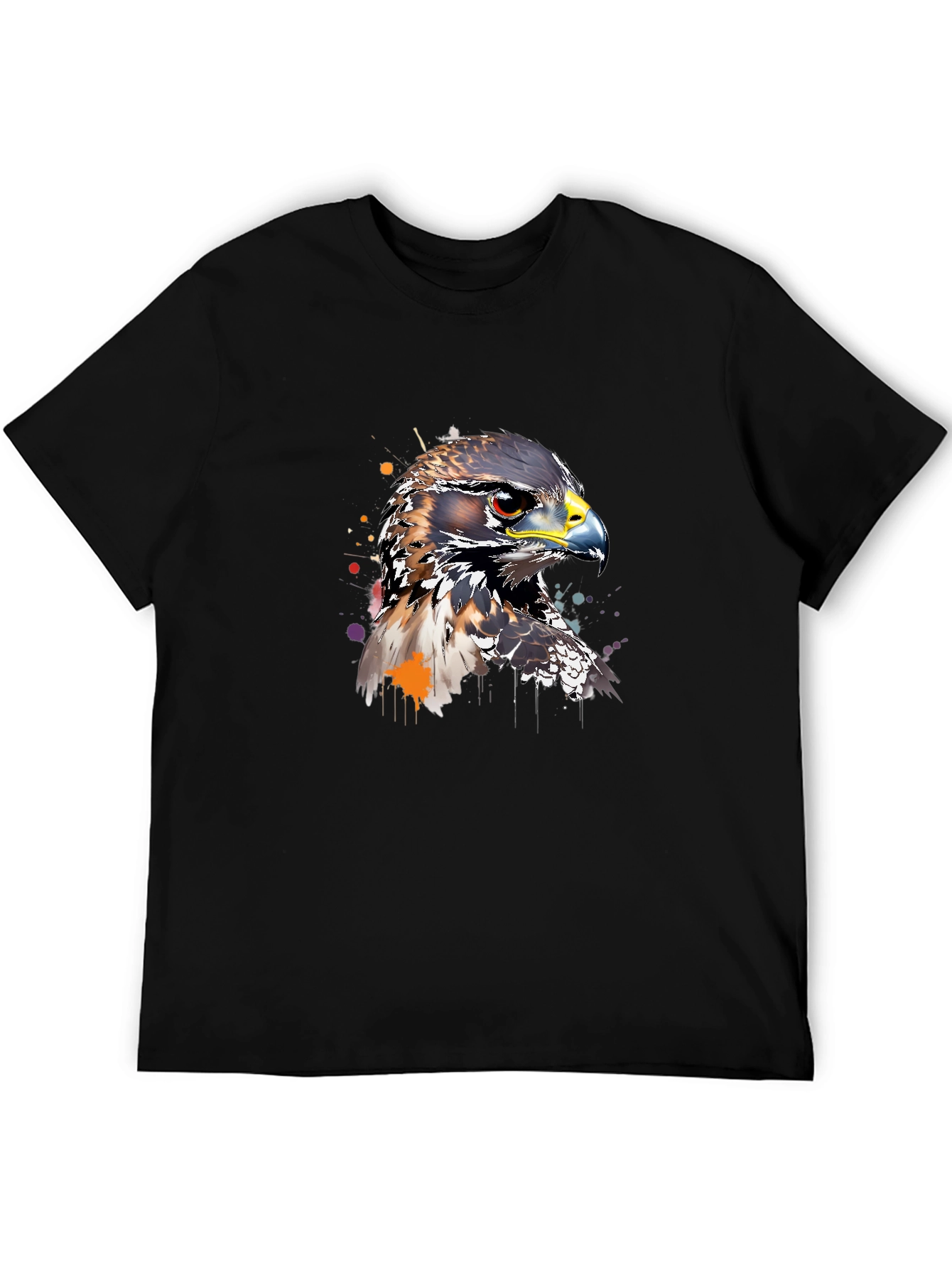 Hawk Graphic Print T-Shirt
