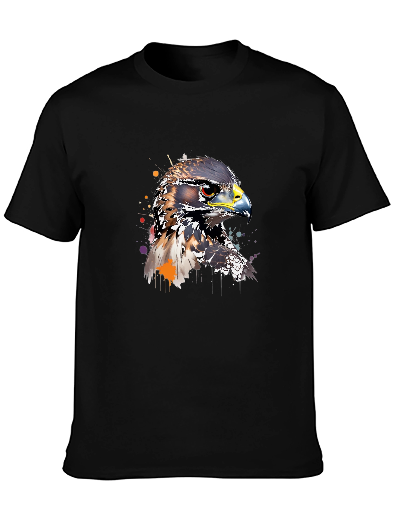 Hawk Graphic Print T-Shirt