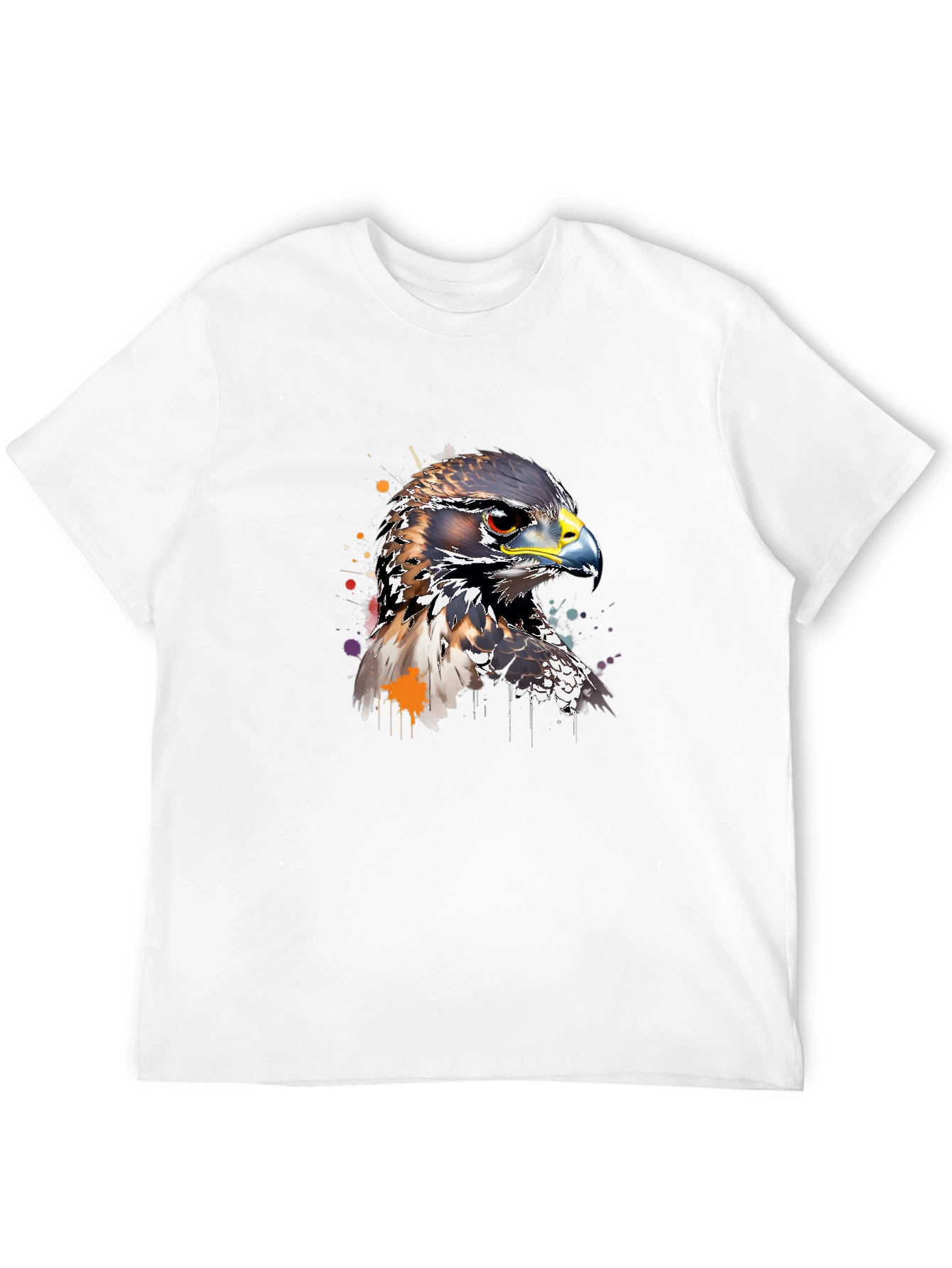 Hawk Graphic Print T-Shirt