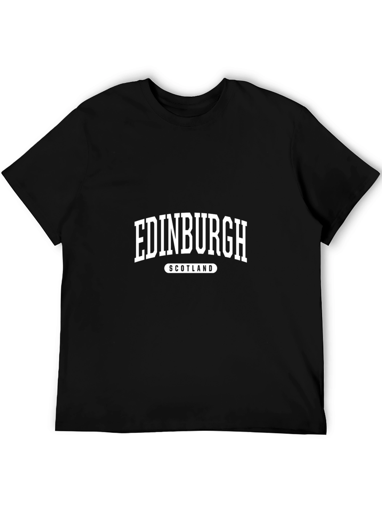 Edinburgh Scotland Graphic Tee - Black