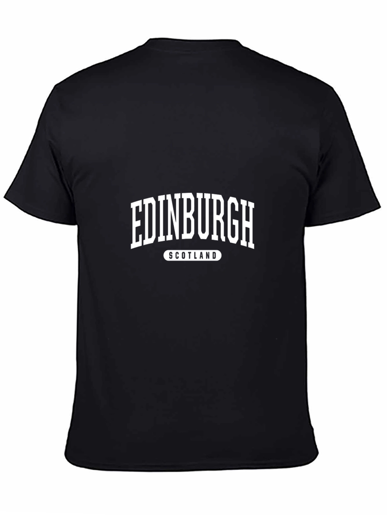 Edinburgh Scotland Graphic Tee - Black