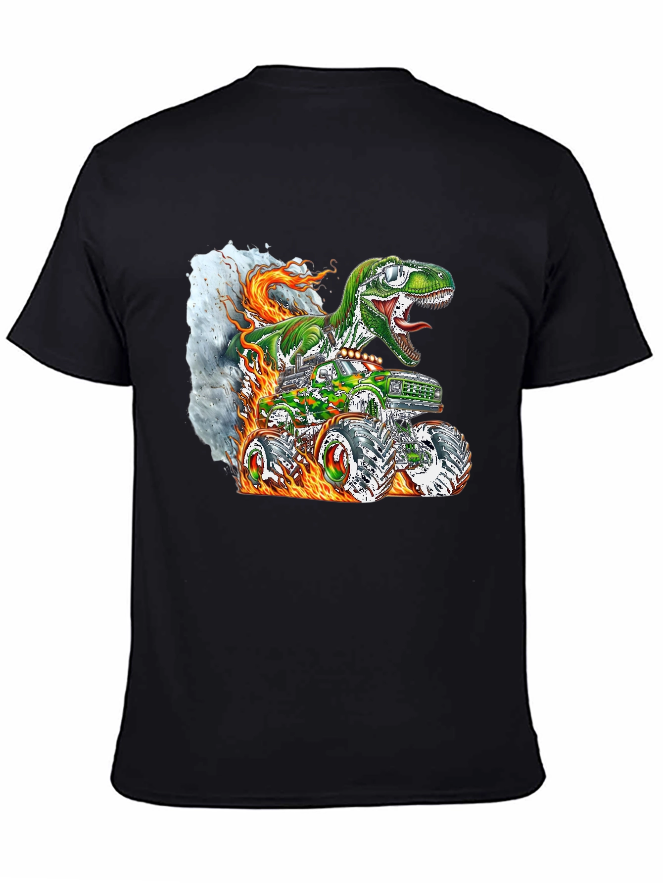 Dino Truck T-Shirt - Cool Graphic Tee