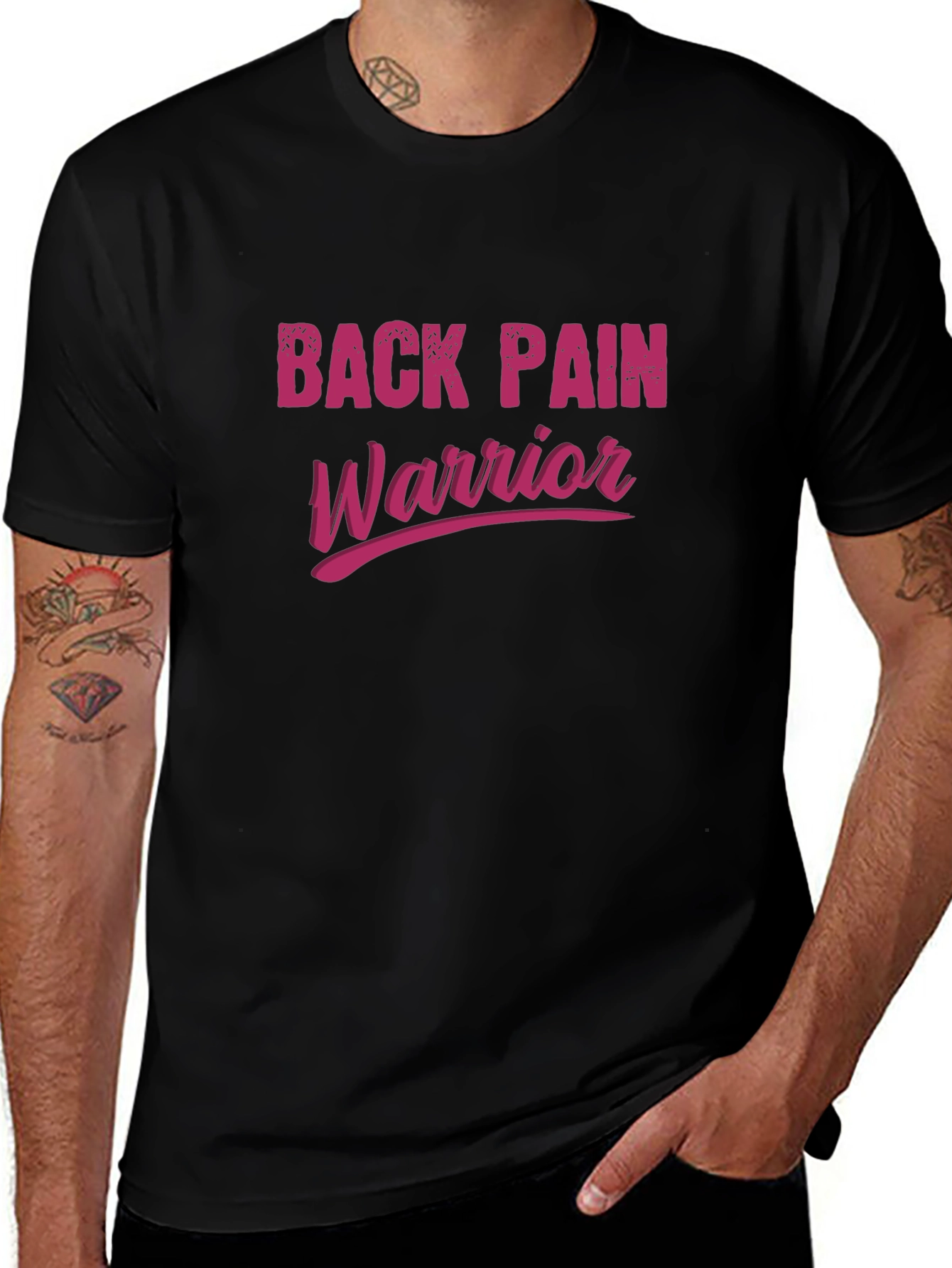 Back Pain Warrior Graphic T-Shirt