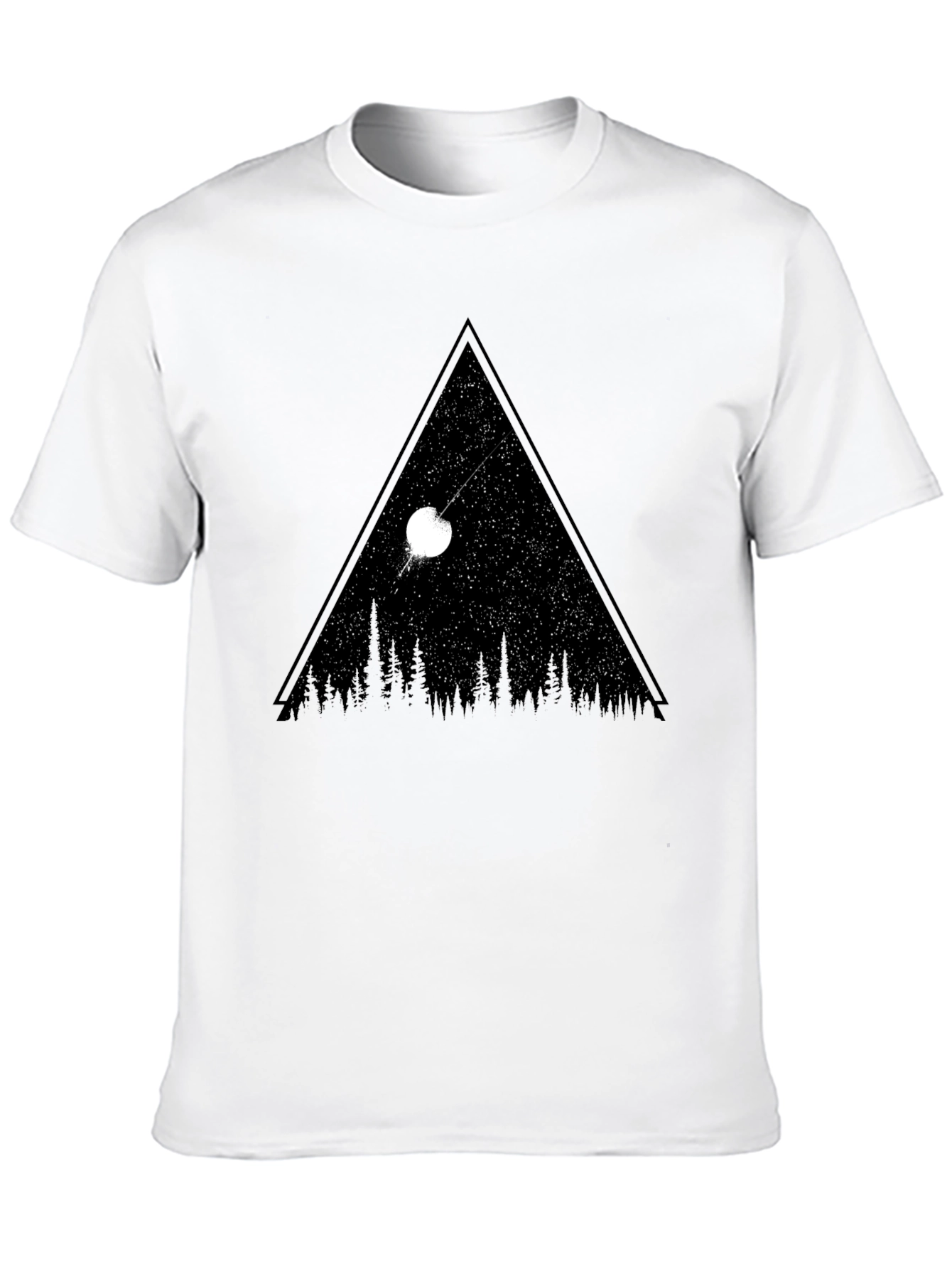 Cosmic Triangle Black T-Shirt