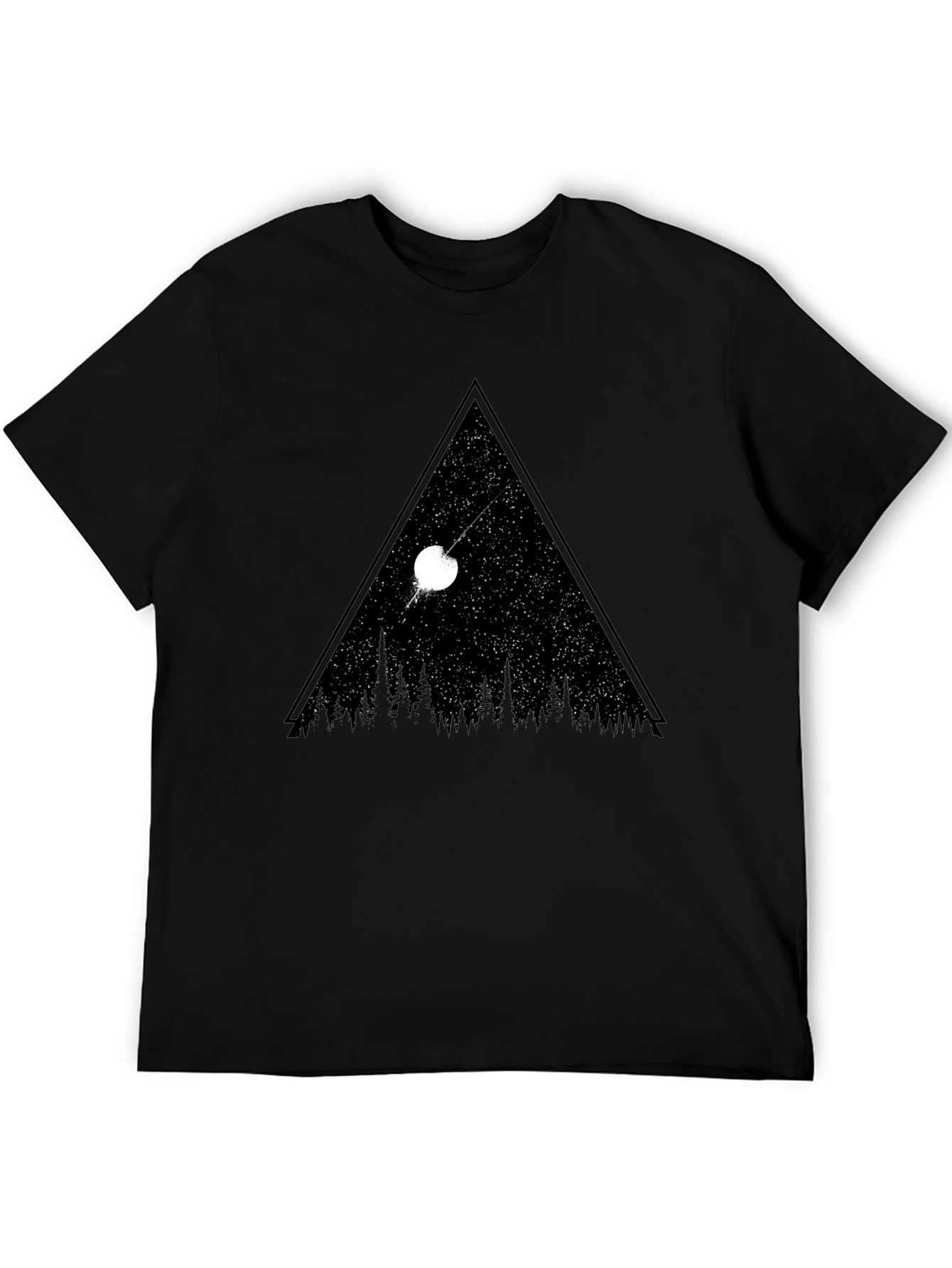 Cosmic Triangle Black T-Shirt