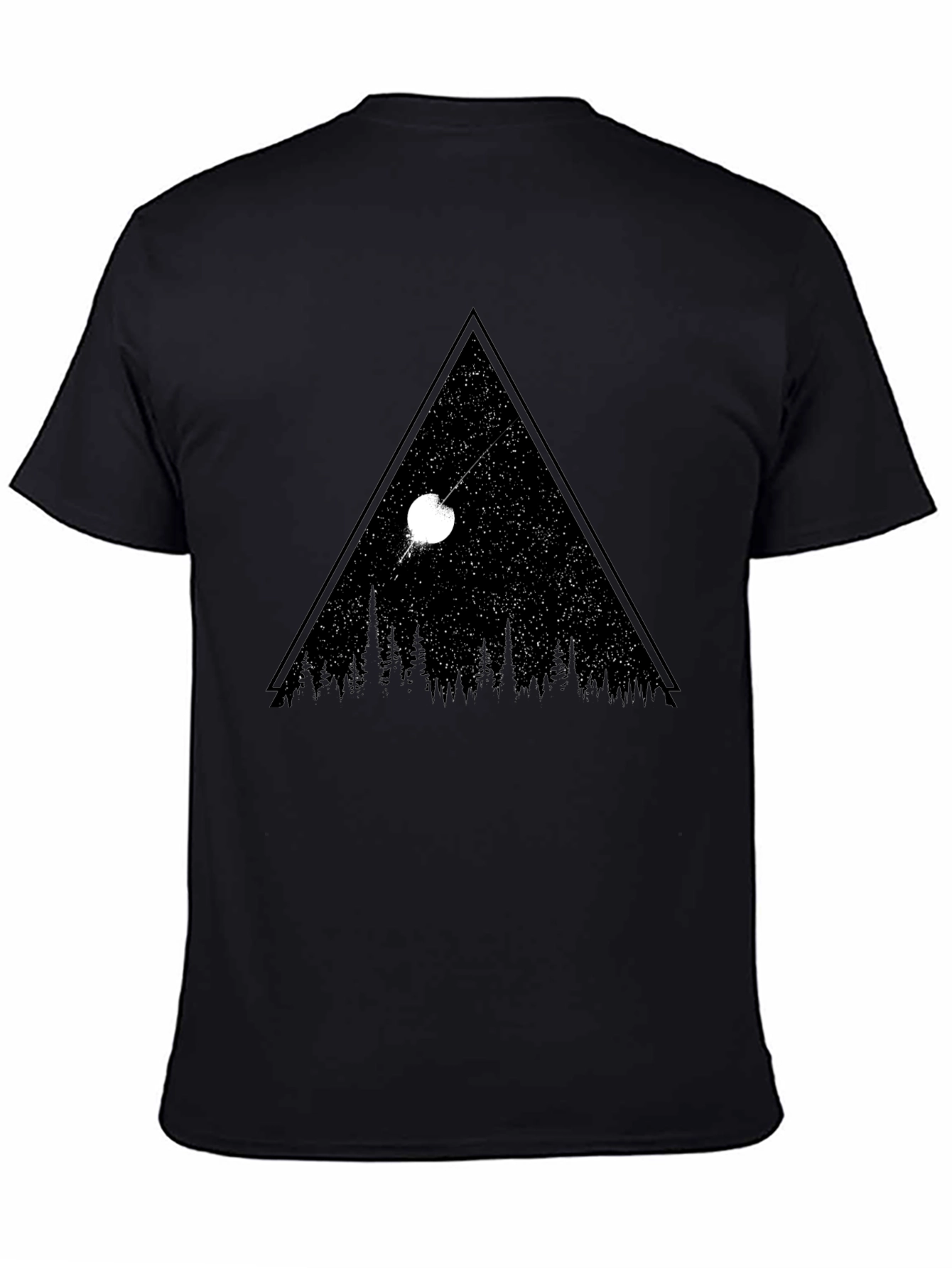 Cosmic Triangle Black T-Shirt