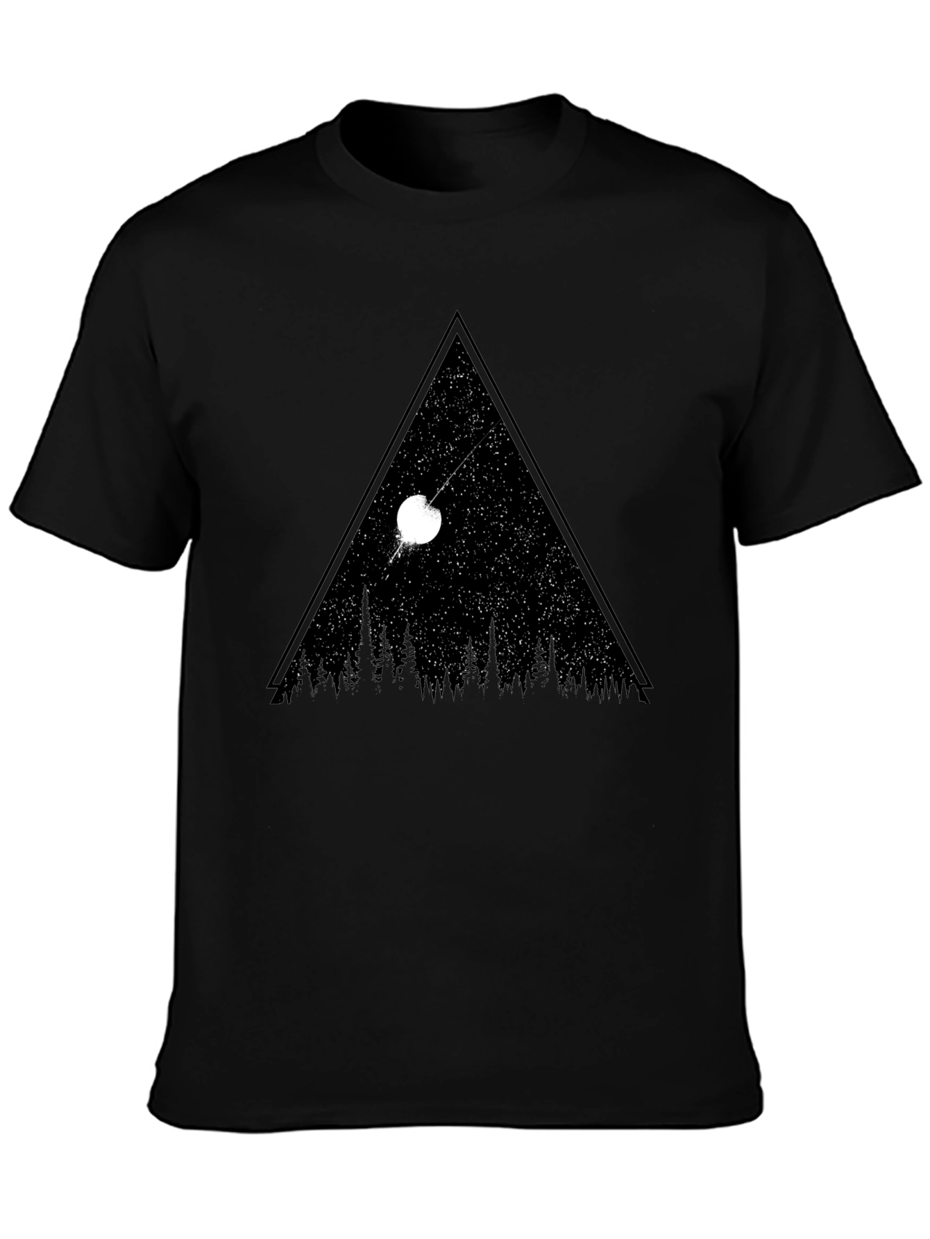 Cosmic Triangle Black T-Shirt