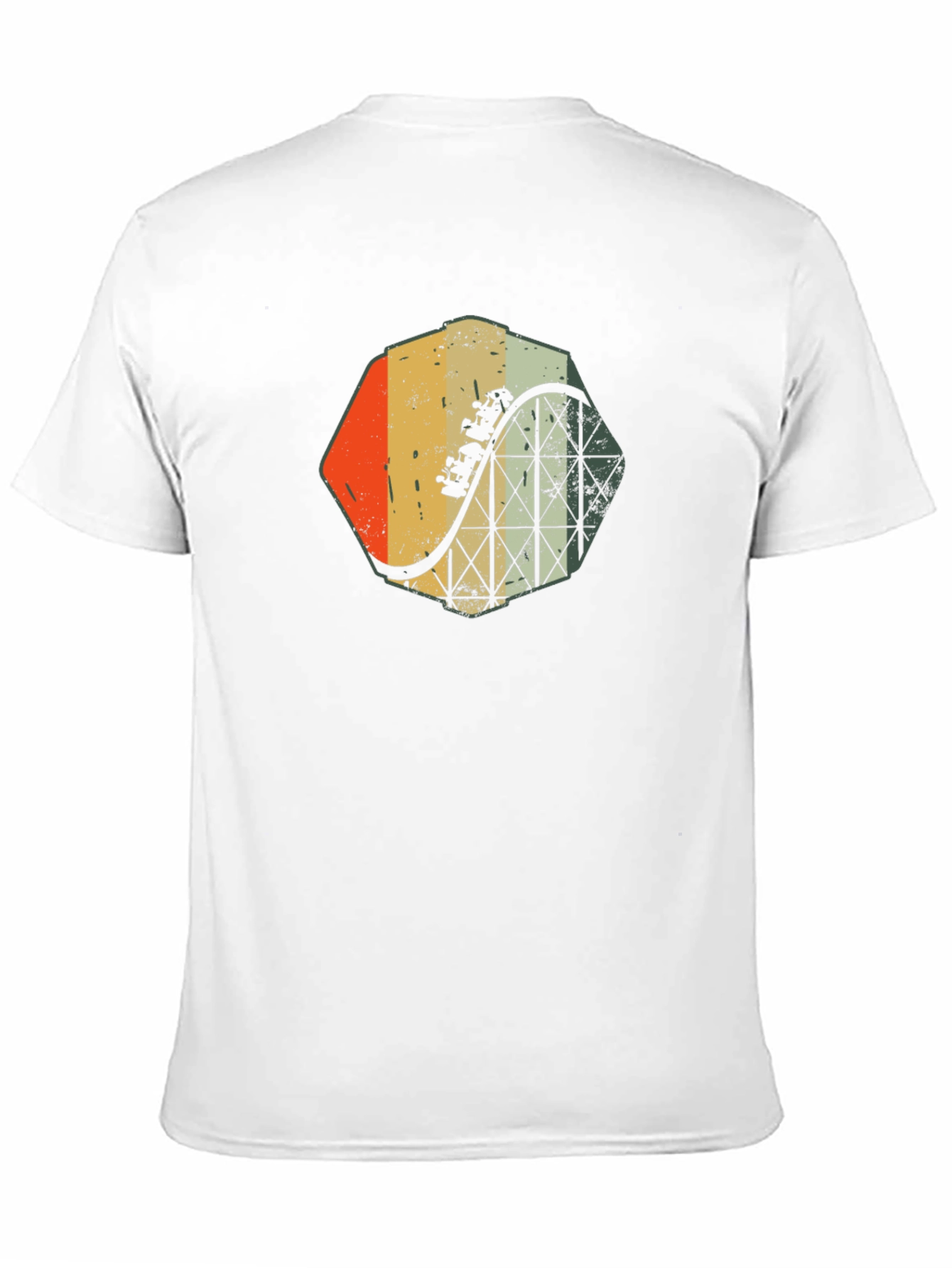 Retro Roller Coaster Graphic Tee - Thrill Ride Style