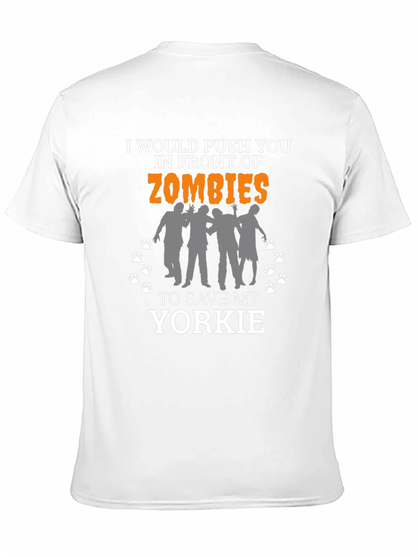 Funny Zombie Yorkie T-Shirt