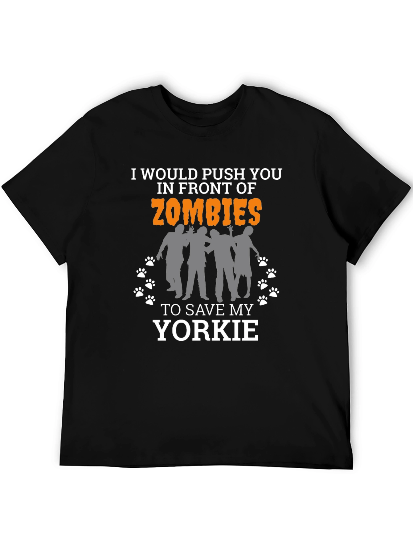 Funny Zombie Yorkie T-Shirt
