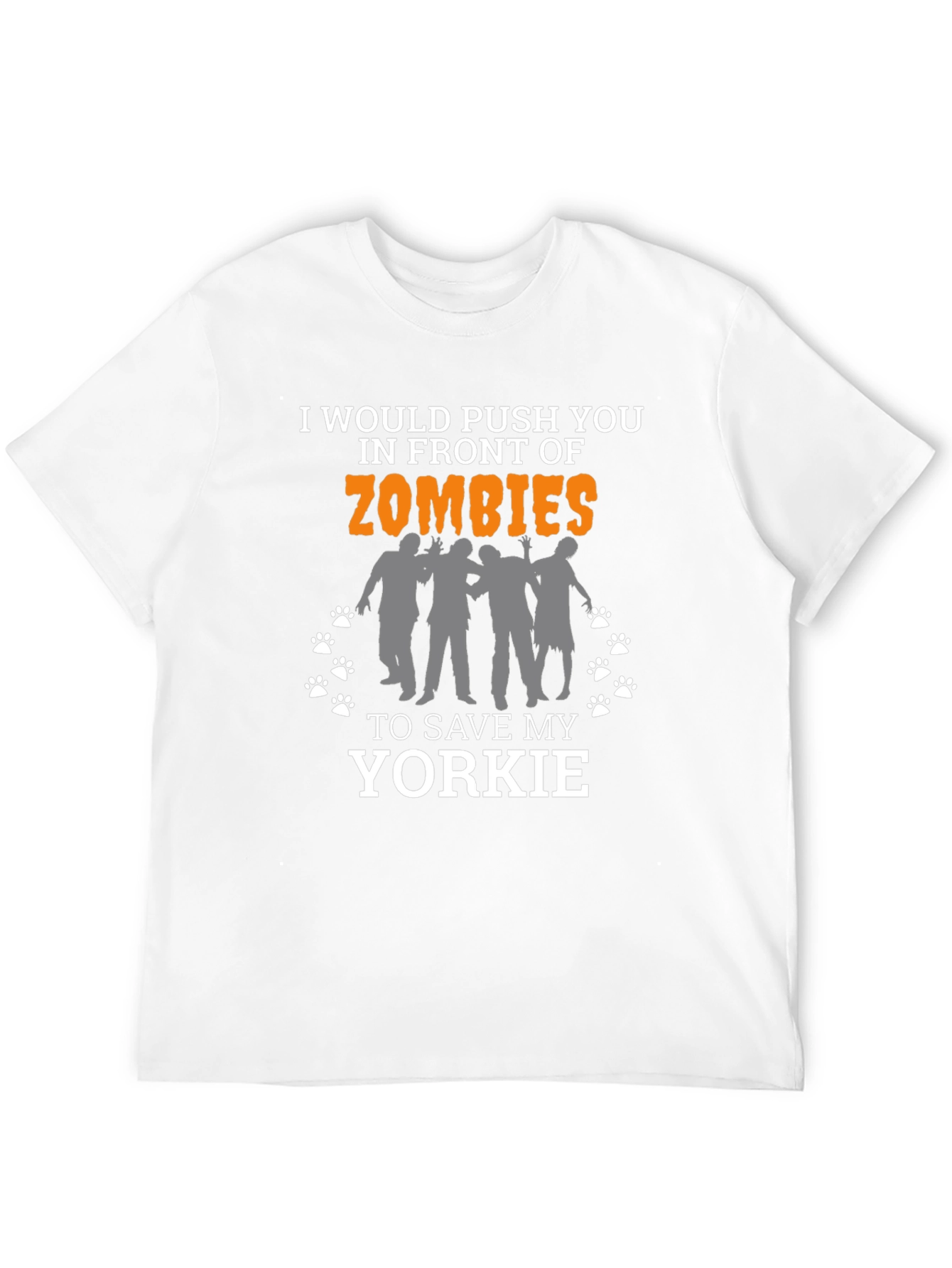 Funny Zombie Yorkie T-Shirt