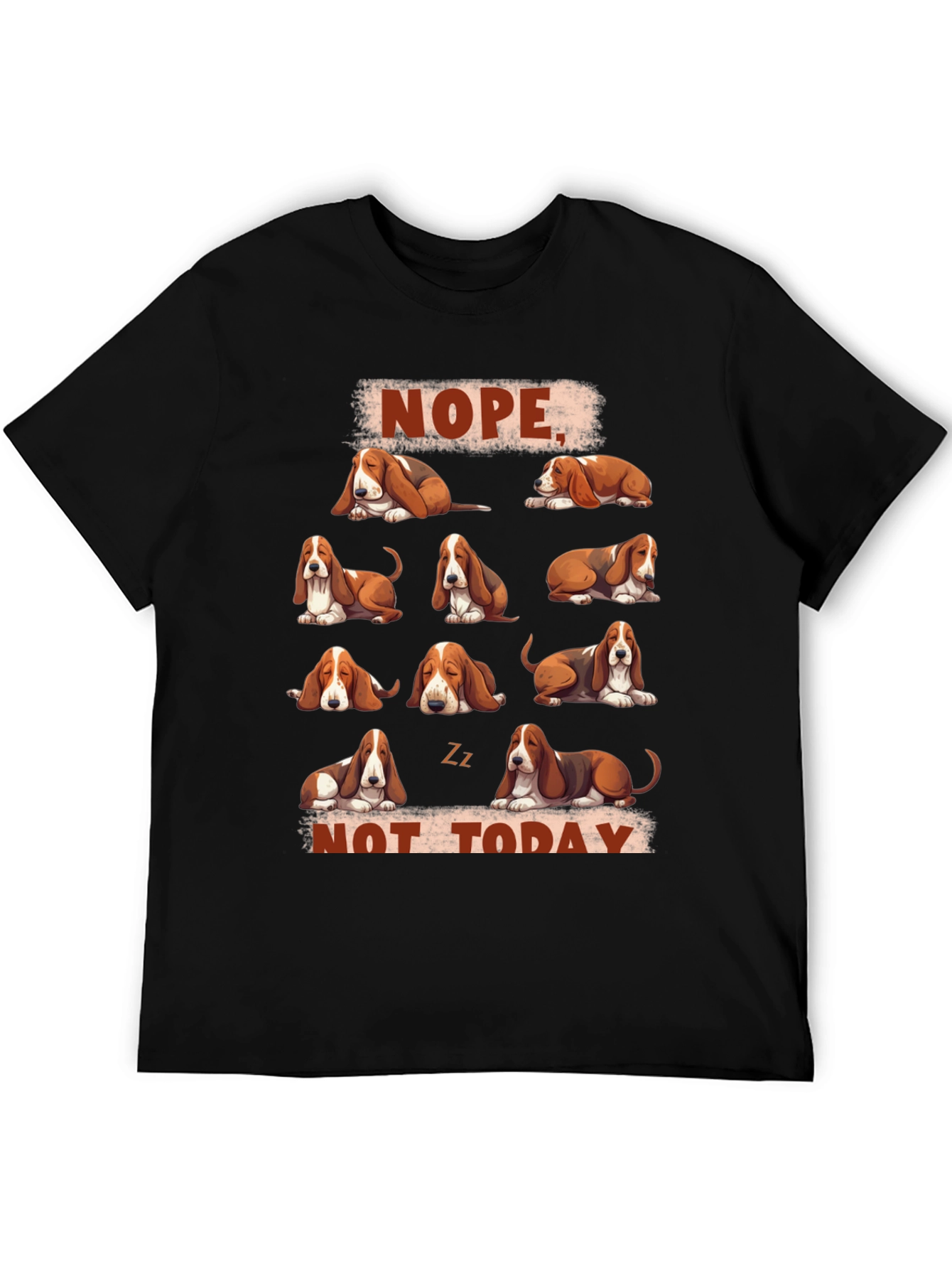 Nope Not Today Basset Hound T-Shirt