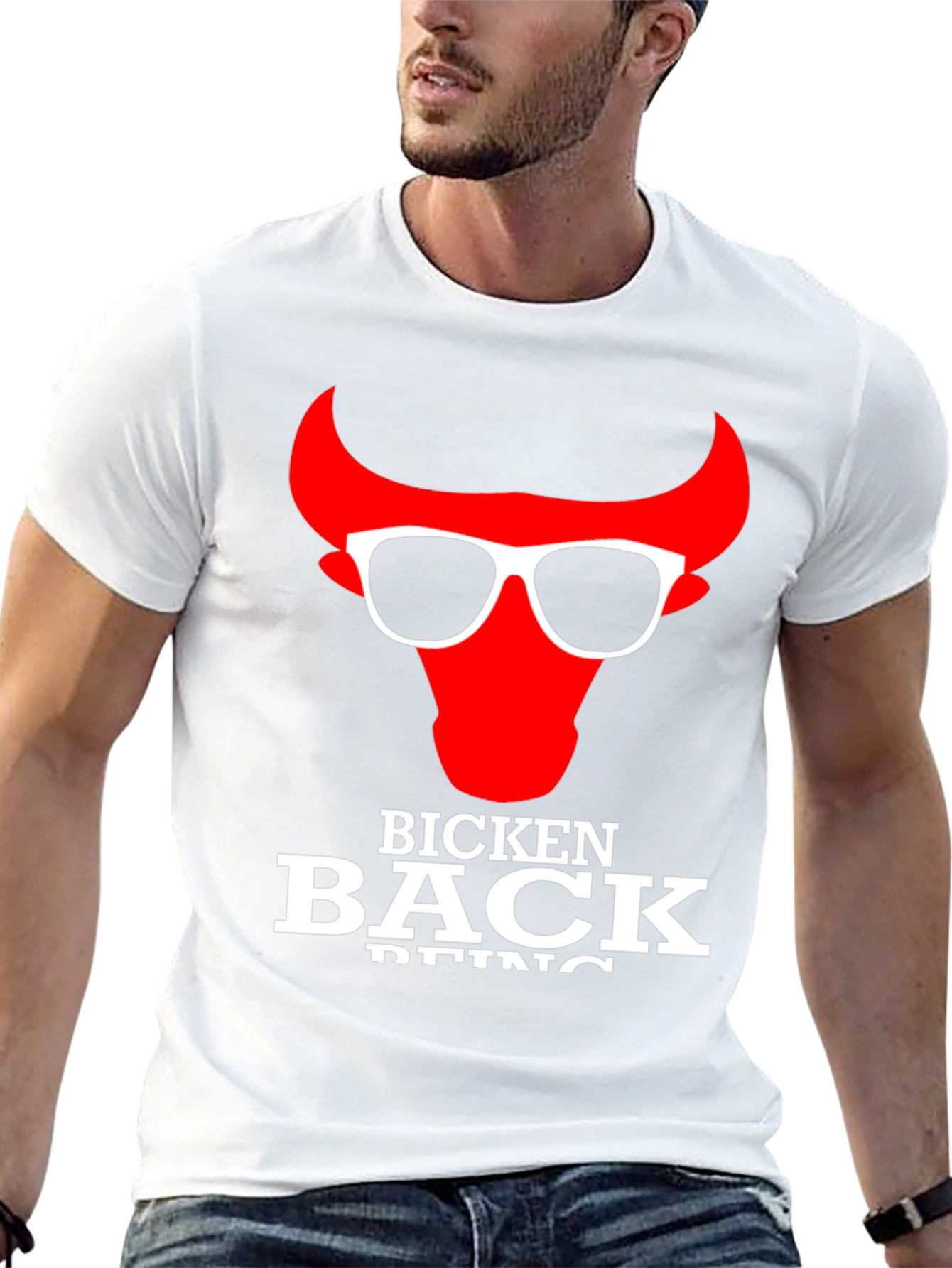 Bicken Back Being Cool Bull T-Shirt