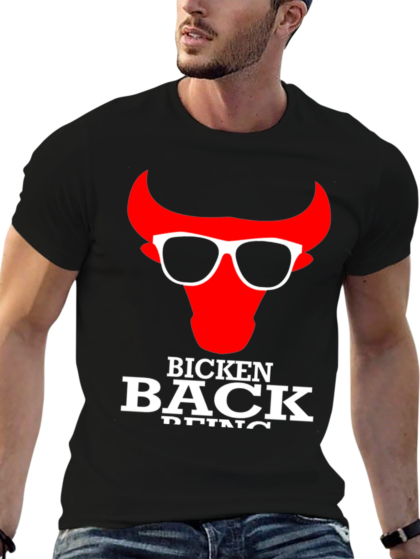 Bicken Back Being Cool Bull T-Shirt