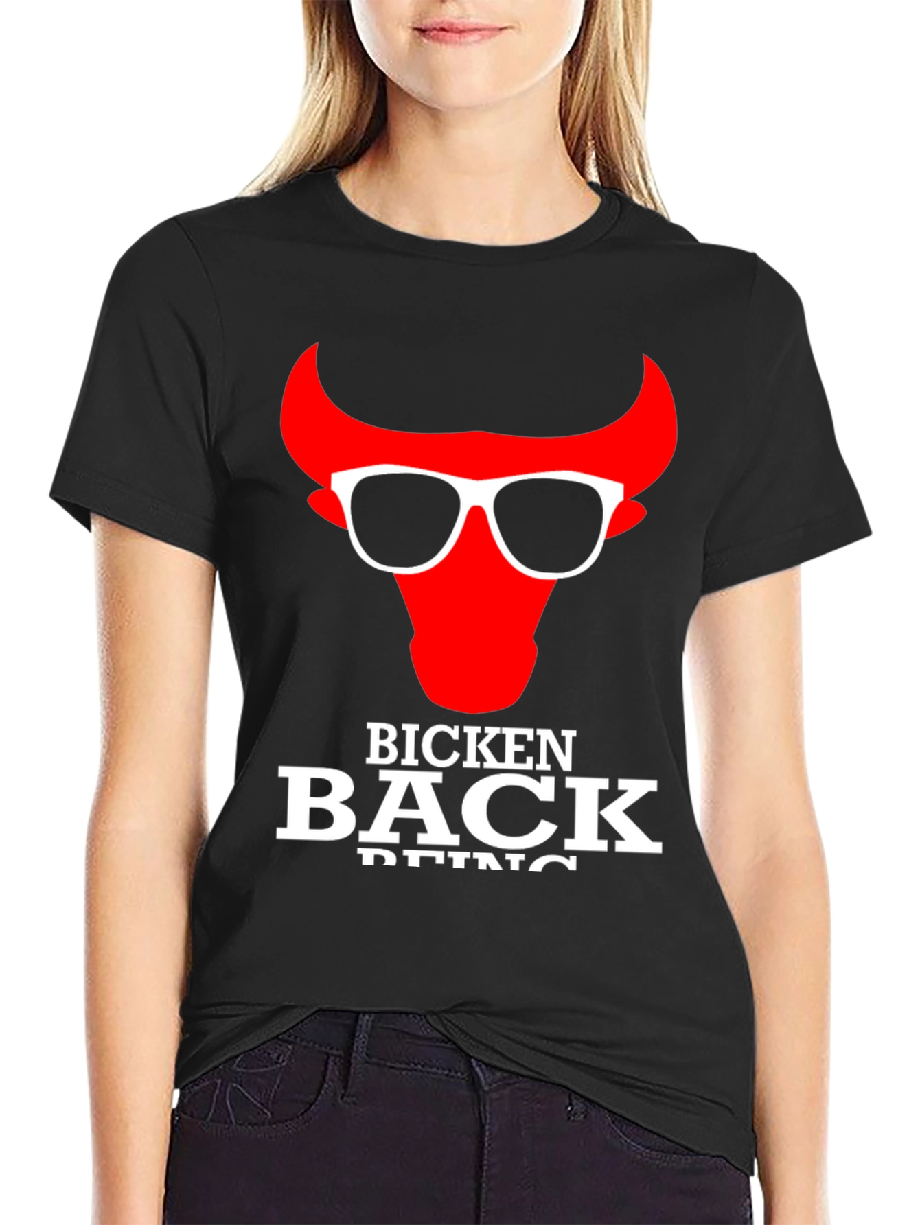 Bicken Back Being Cool Bull T-Shirt