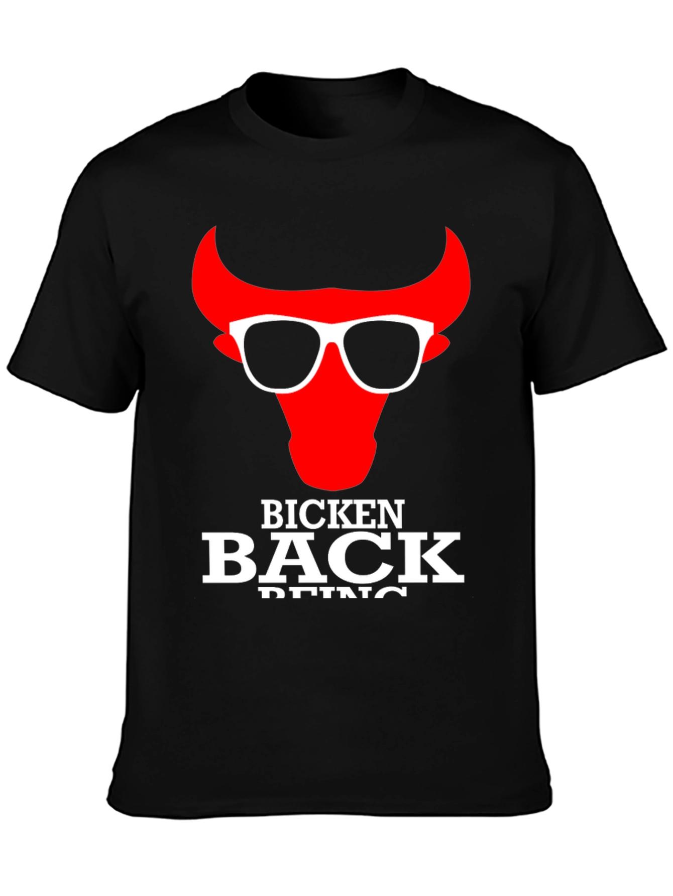 Bicken Back Being Cool Bull T-Shirt