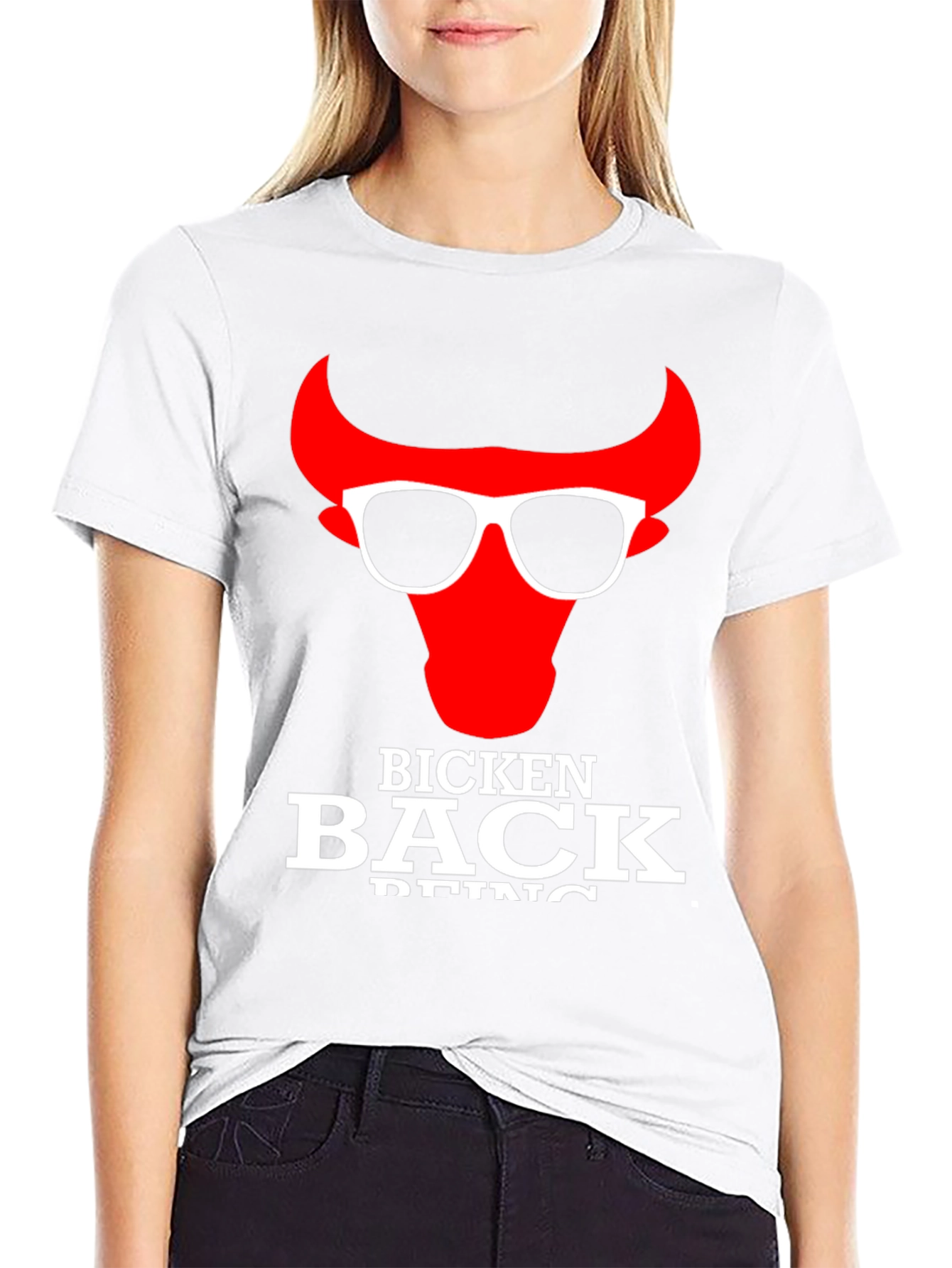 Bicken Back Being Cool Bull T-Shirt