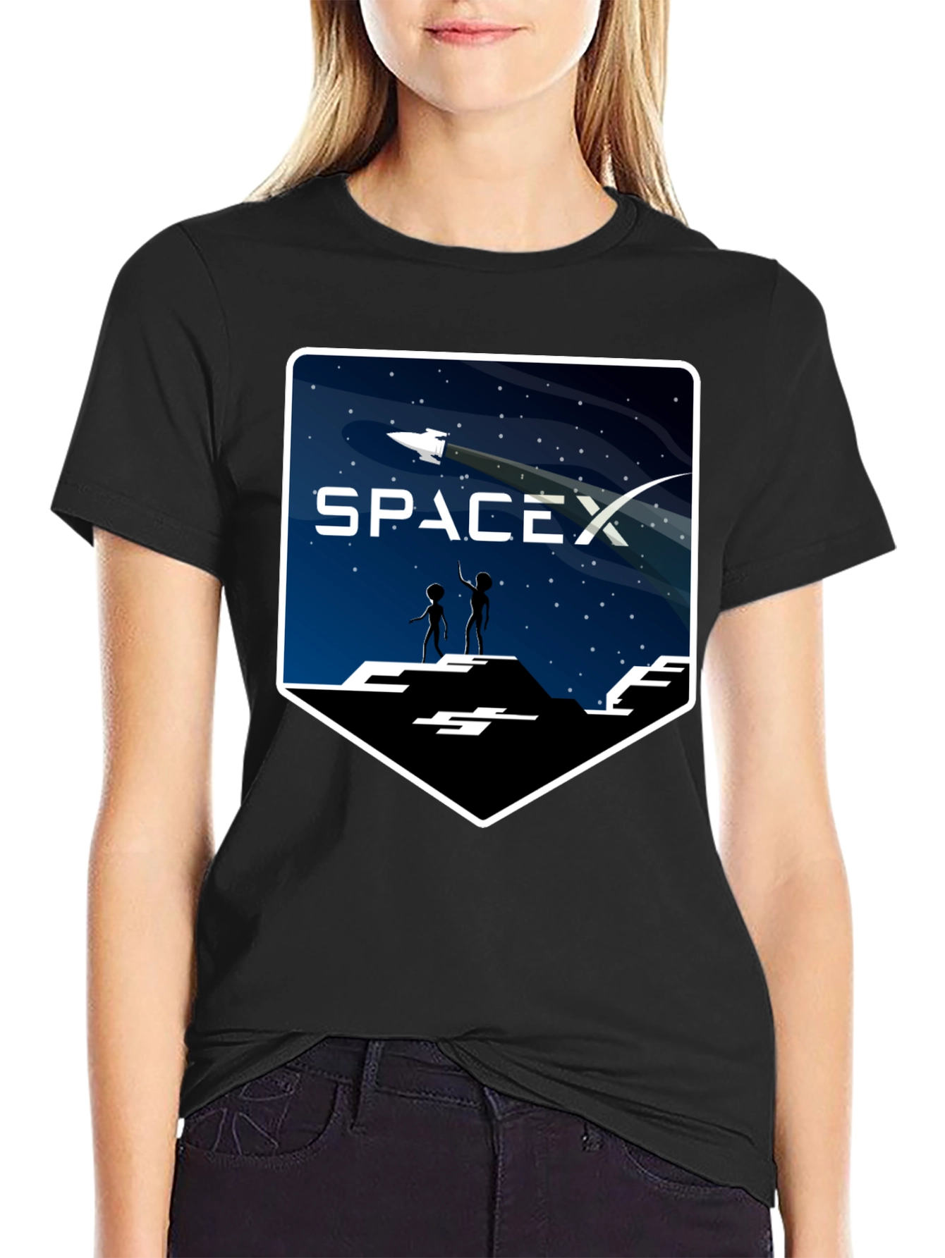 SpaceX Alien Encounter T-Shirt - Explore the Universe!