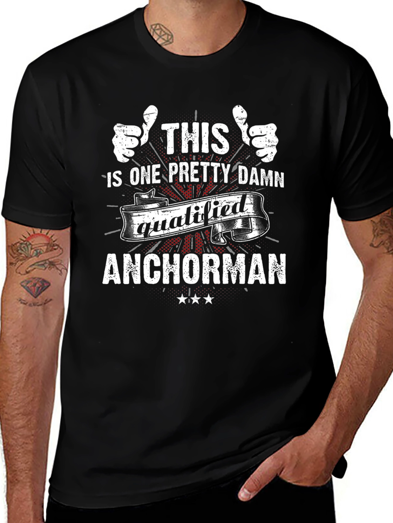Pretty Damn Qualified Anchorman T-Shirt