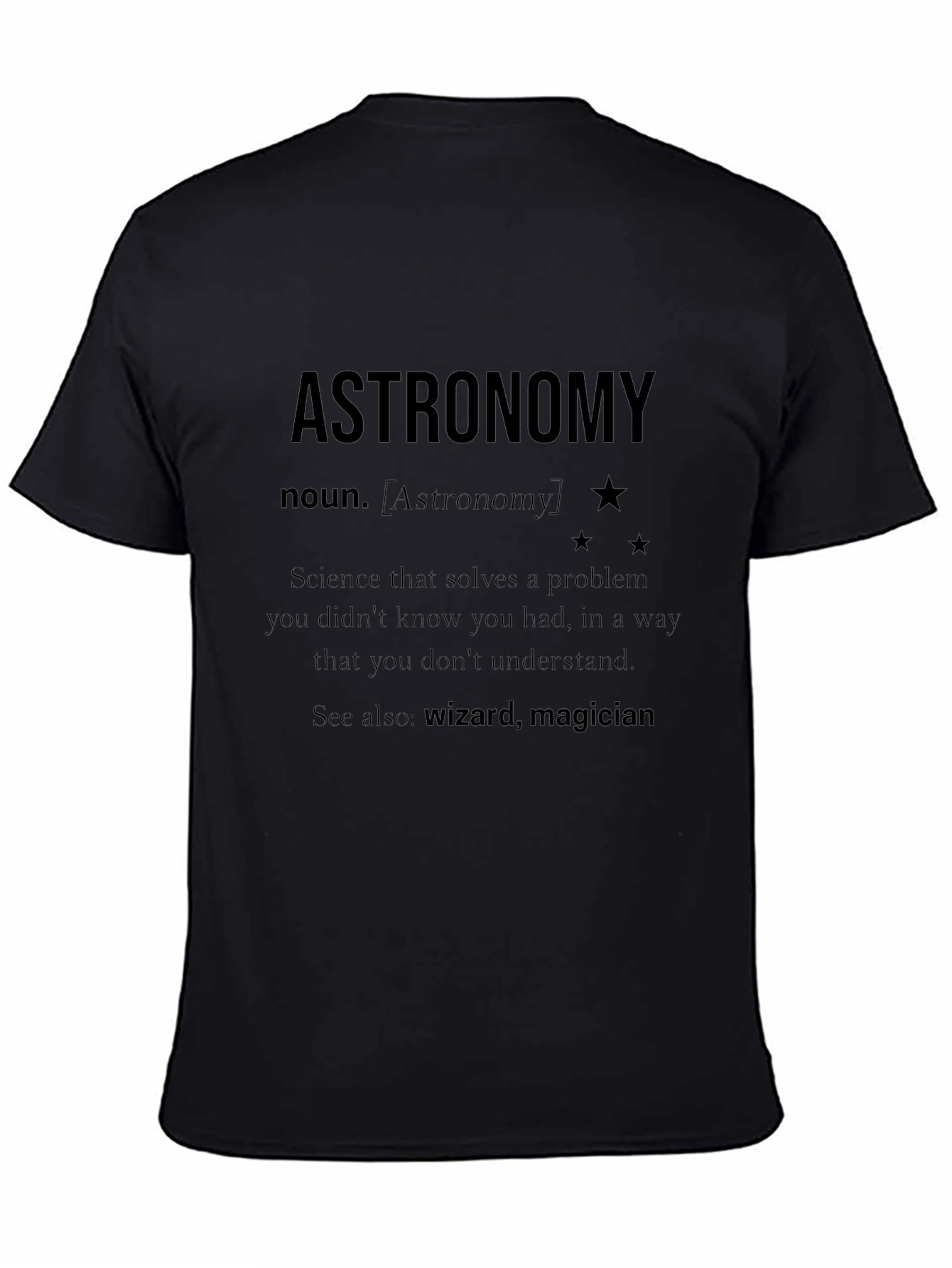 Astronomy Definition Black T-Shirt