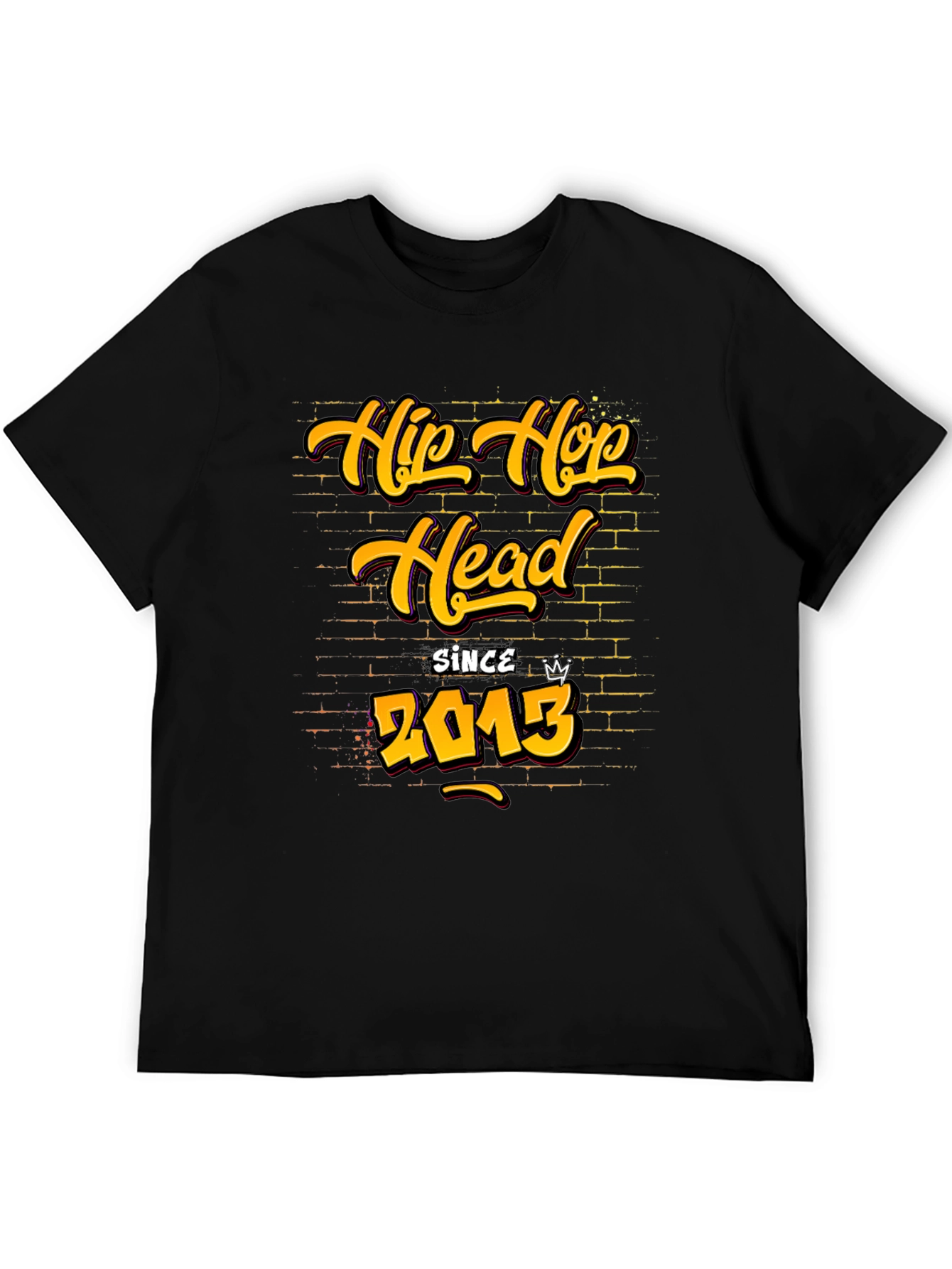 Hip Hop Head Since 2013 Black T-Shirt