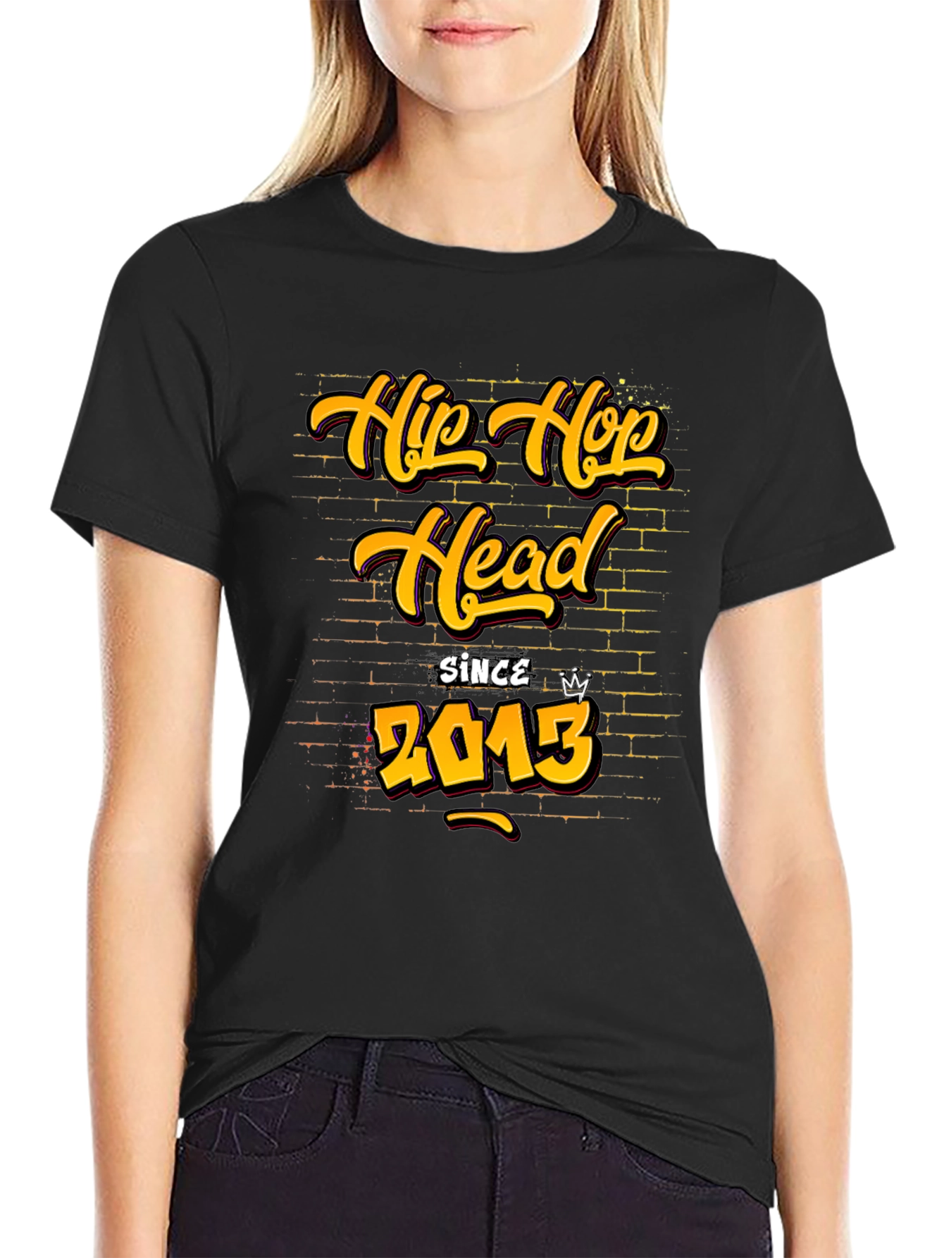 Hip Hop Head Since 2013 Black T-Shirt