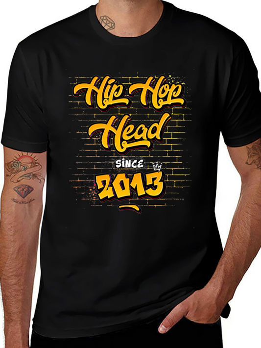 Hip Hop Head Since 2013 Black T-Shirt
