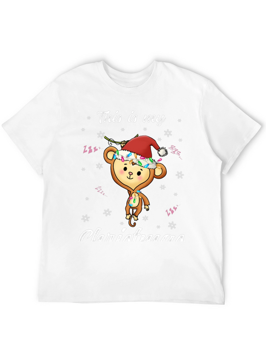 Festive Monkey Christmas T-Shirt