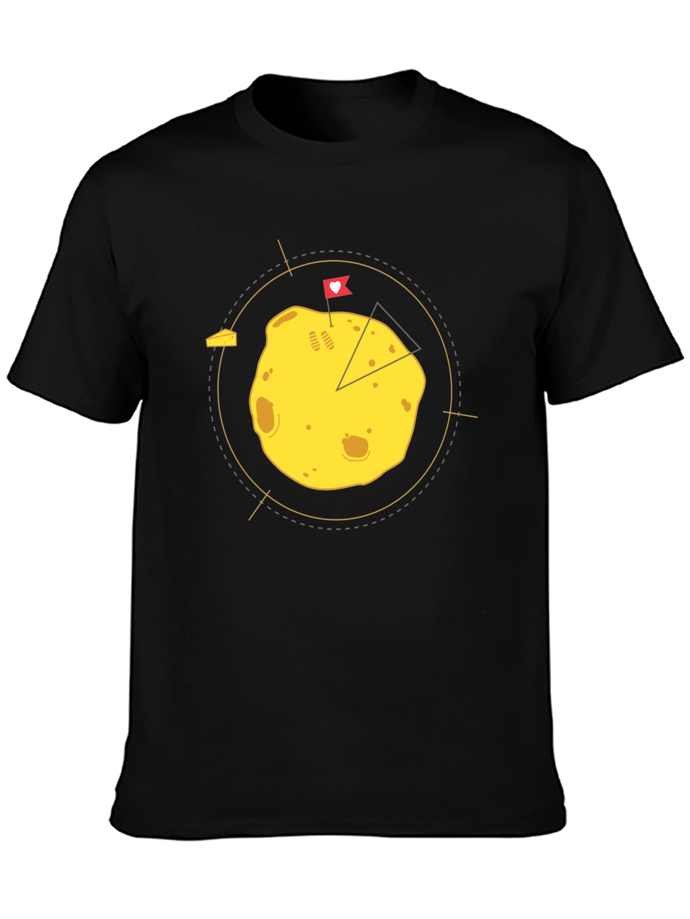 Cheese Planet Black Graphic Tee