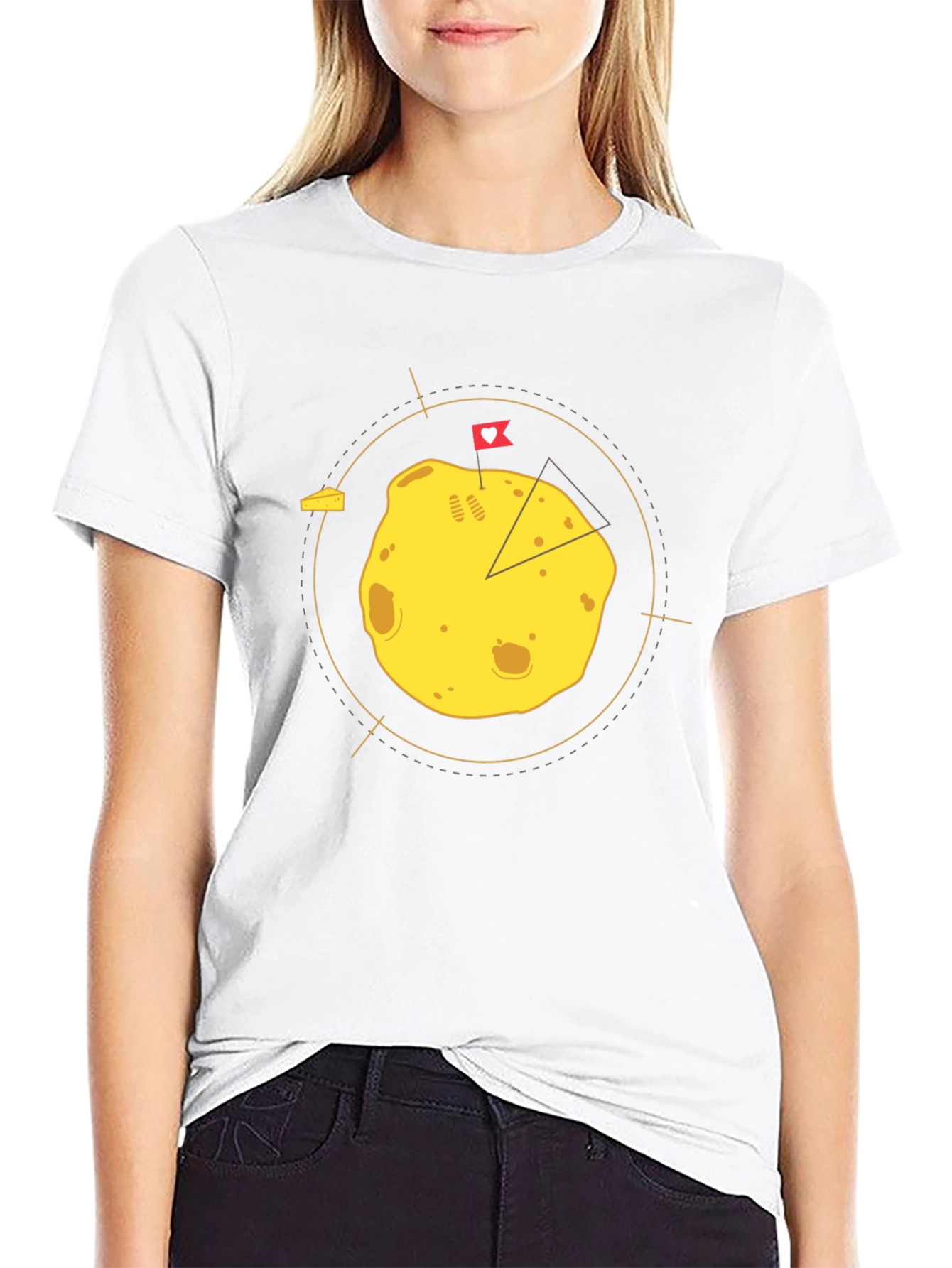 Cheese Planet Black Graphic Tee