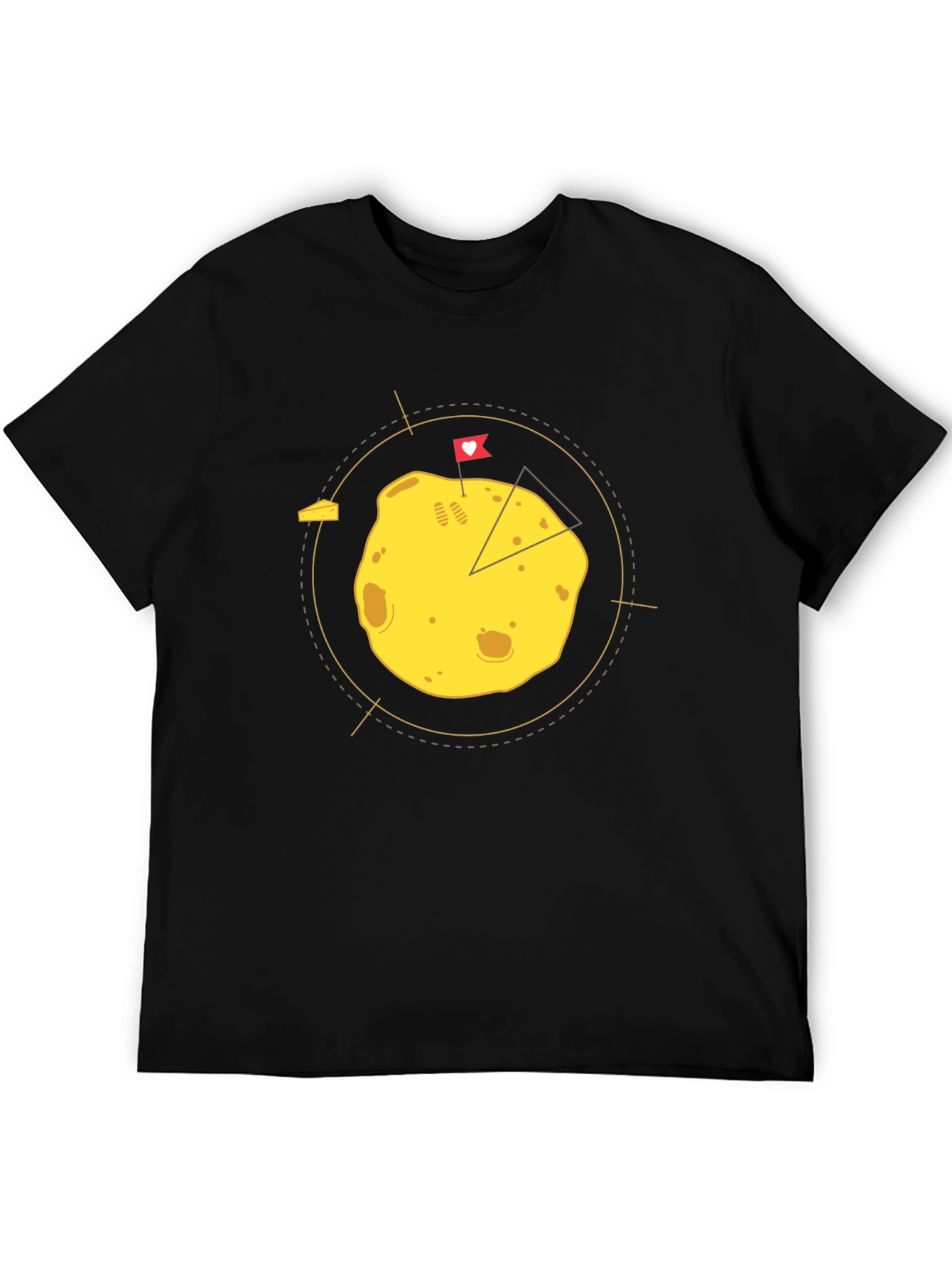 Cheese Planet Black Graphic Tee