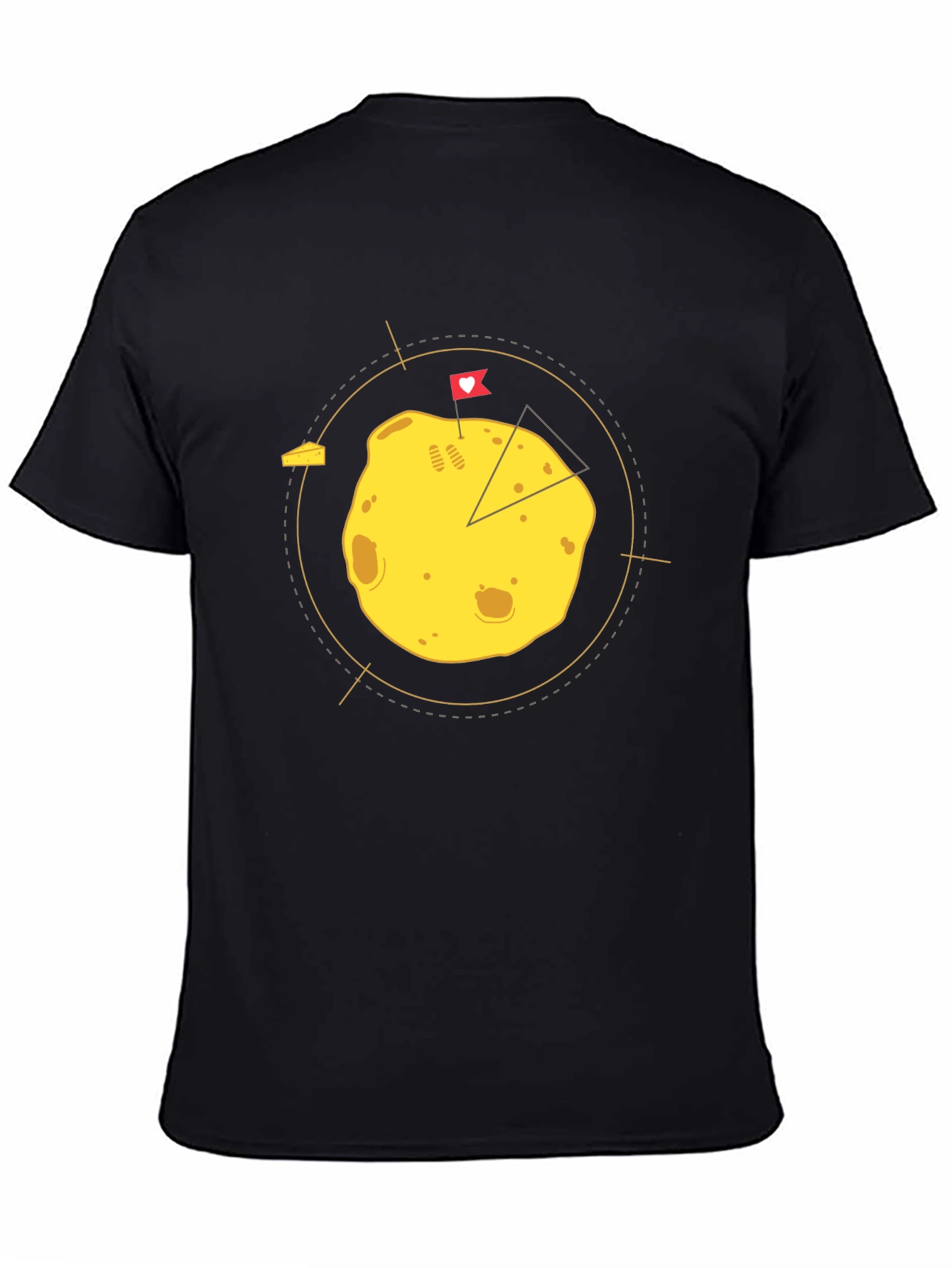 Cheese Planet Black Graphic Tee