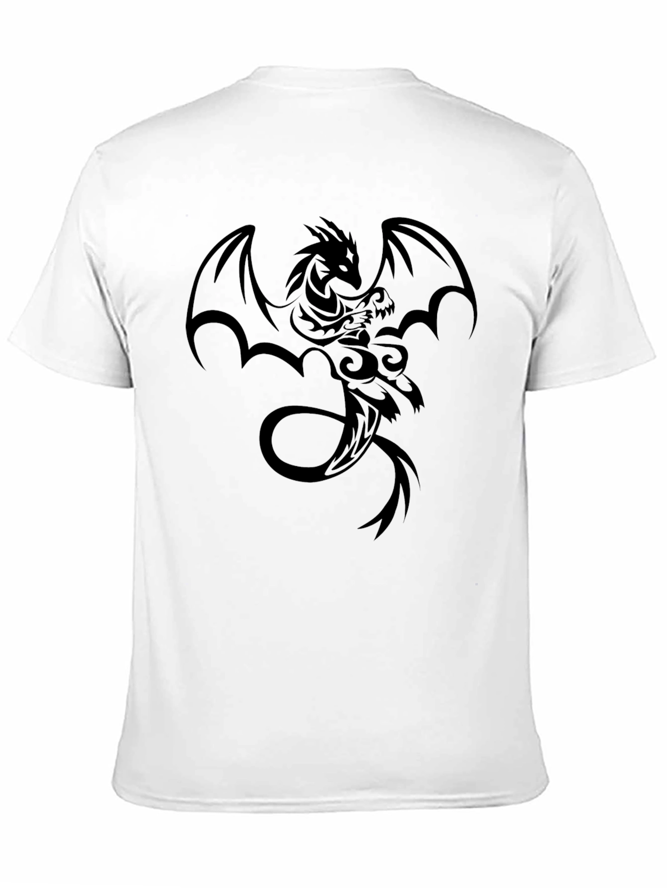 Black Dragon Graphic T-Shirt - Mens Casual Wear