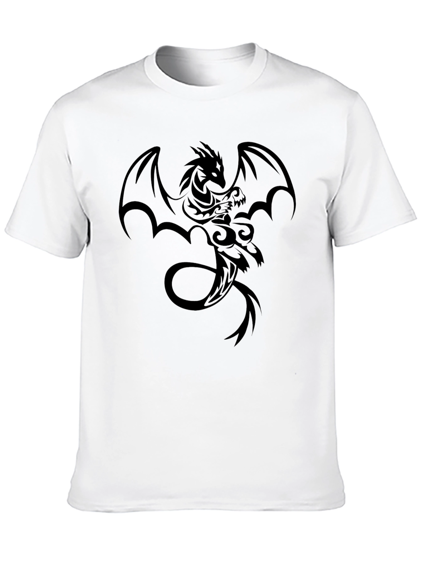 Black Dragon Graphic T-Shirt - Mens Casual Wear