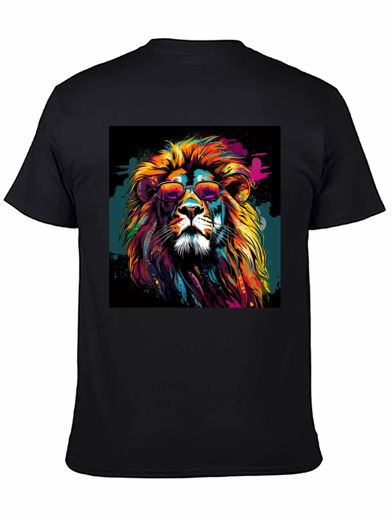 Cool Lion Graphic Tee - Black T-Shirt