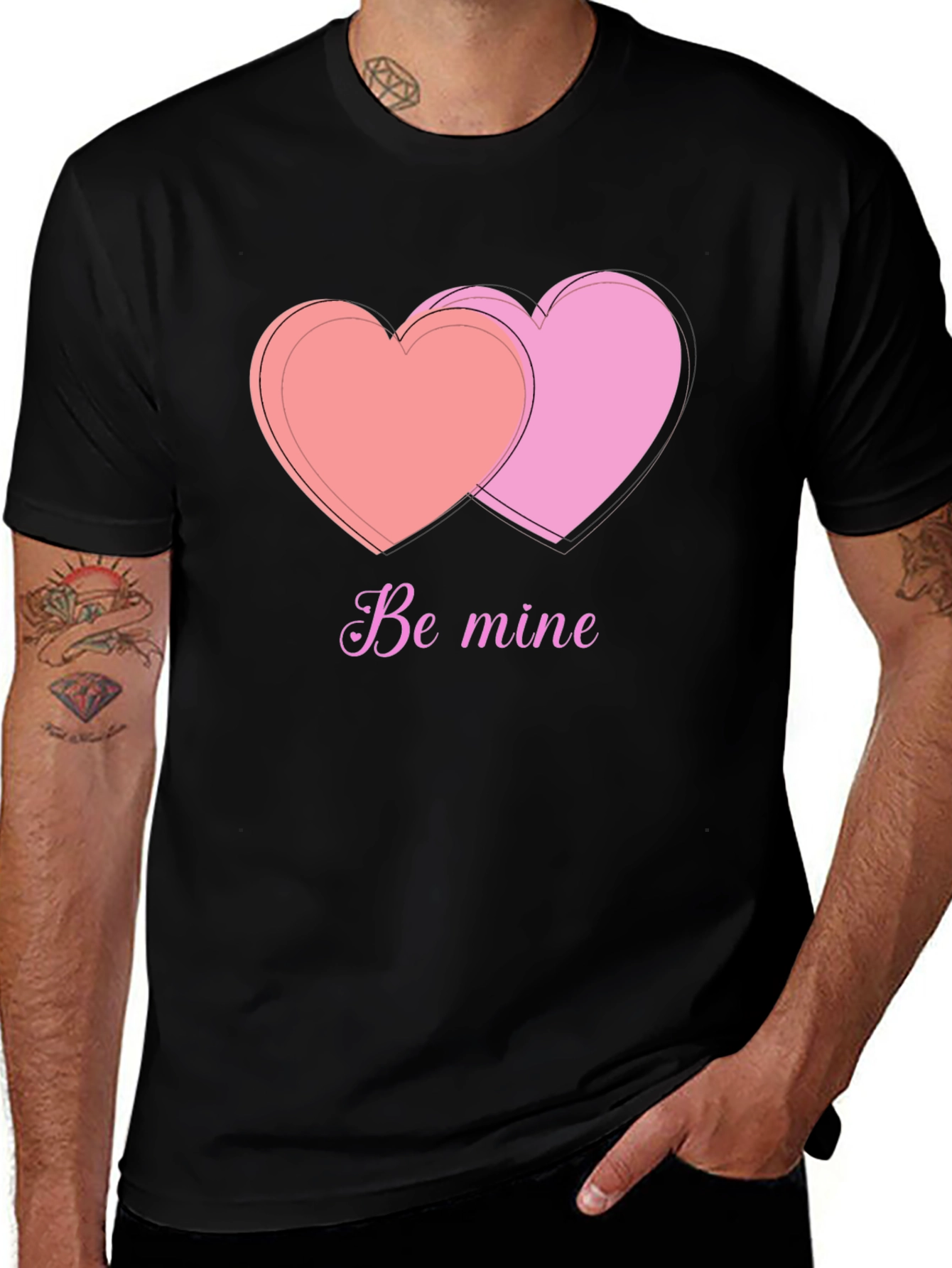 Be Mine Graphic Tee - Valentines Day Heart Shirt