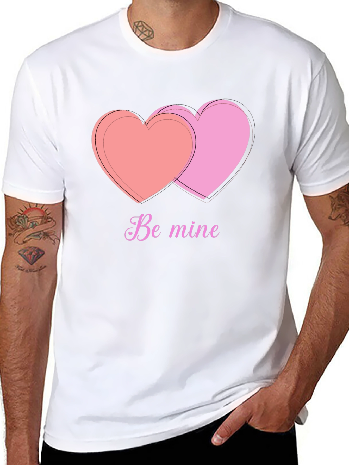 Be Mine Graphic Tee - Valentines Day Heart Shirt