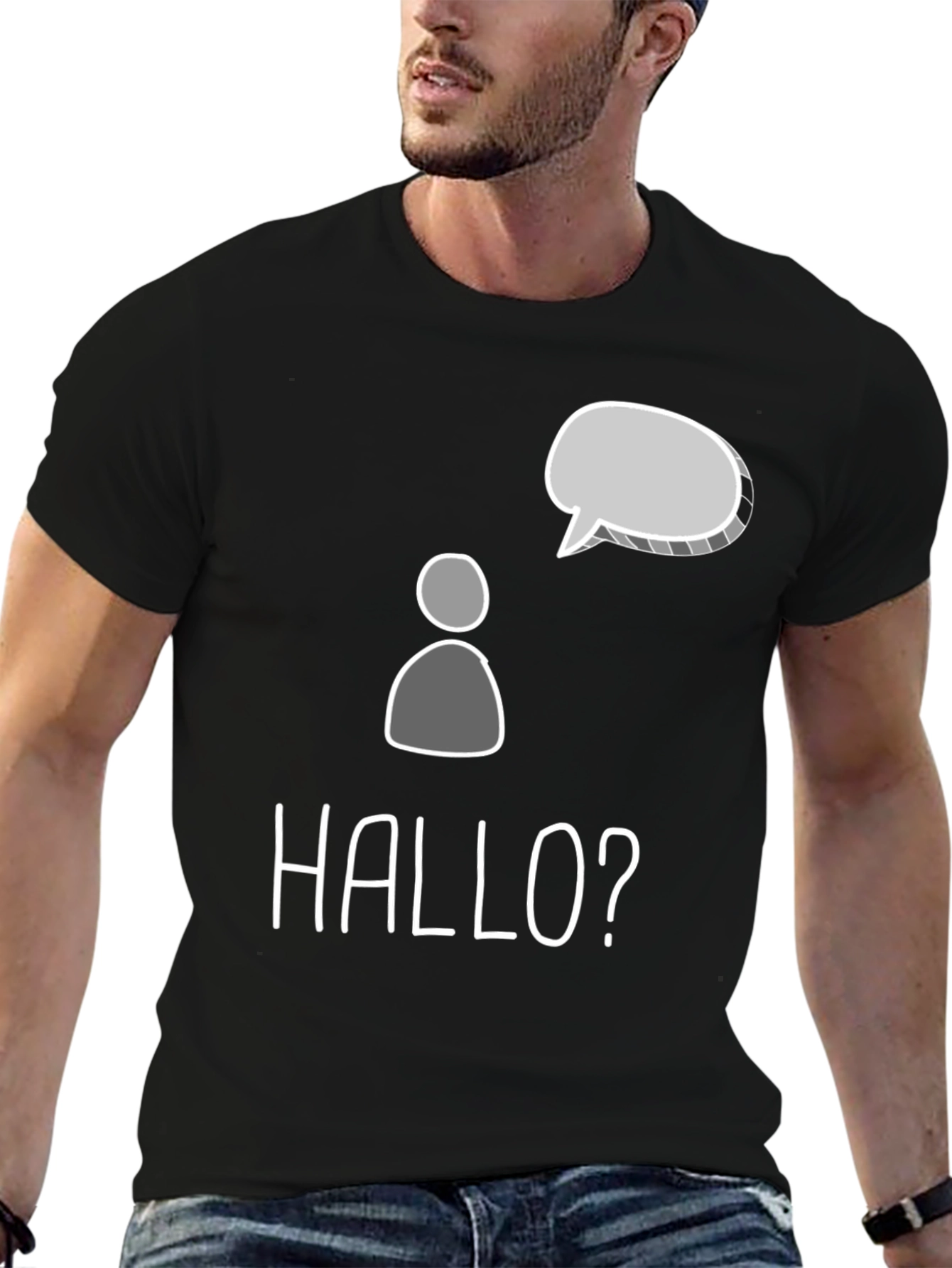 Hallo? Funny German T-Shirt