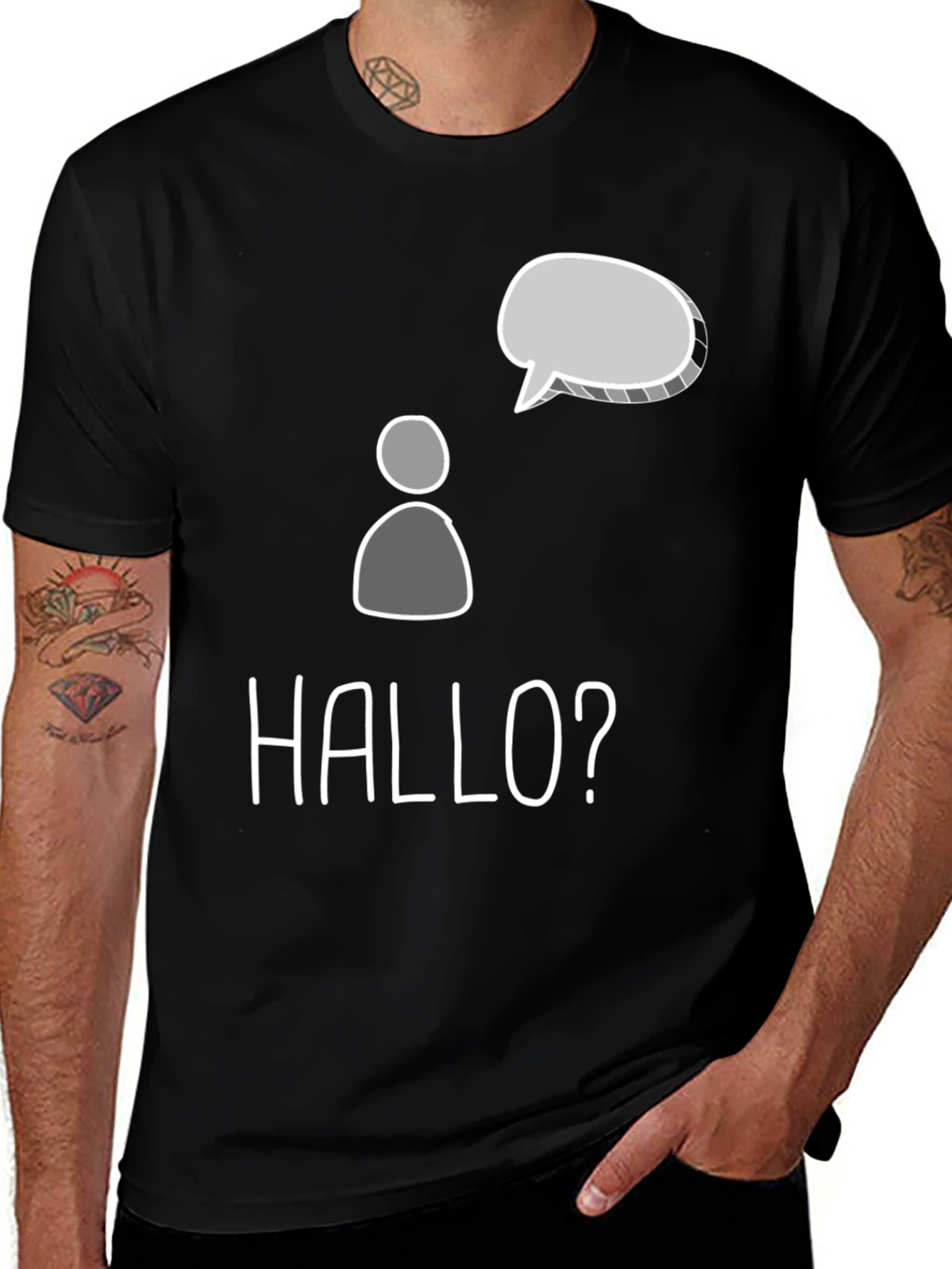 Hallo? Funny German T-Shirt