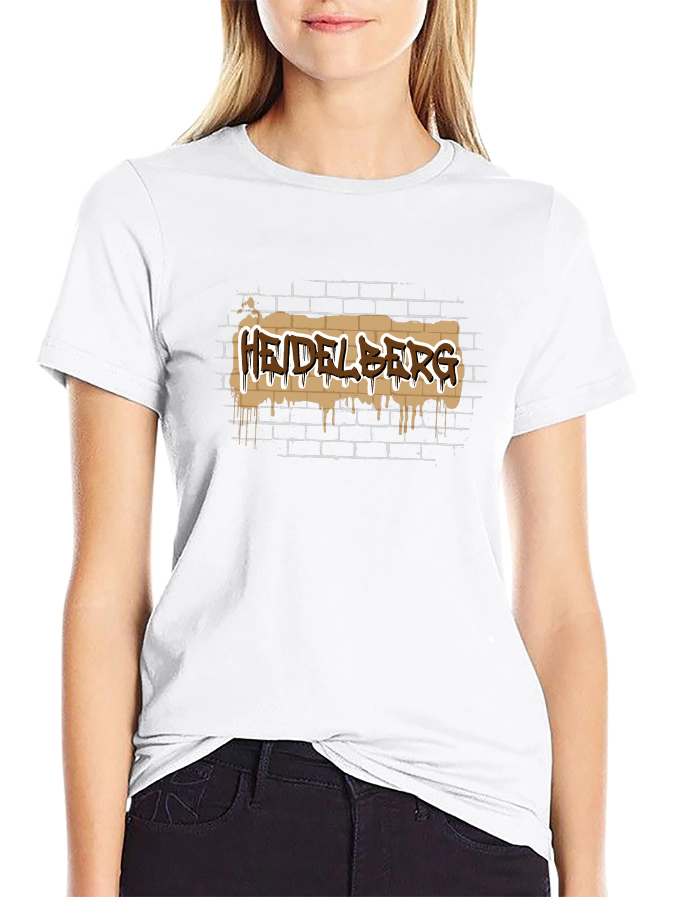 Heidelberg Graffiti Black T-Shirt