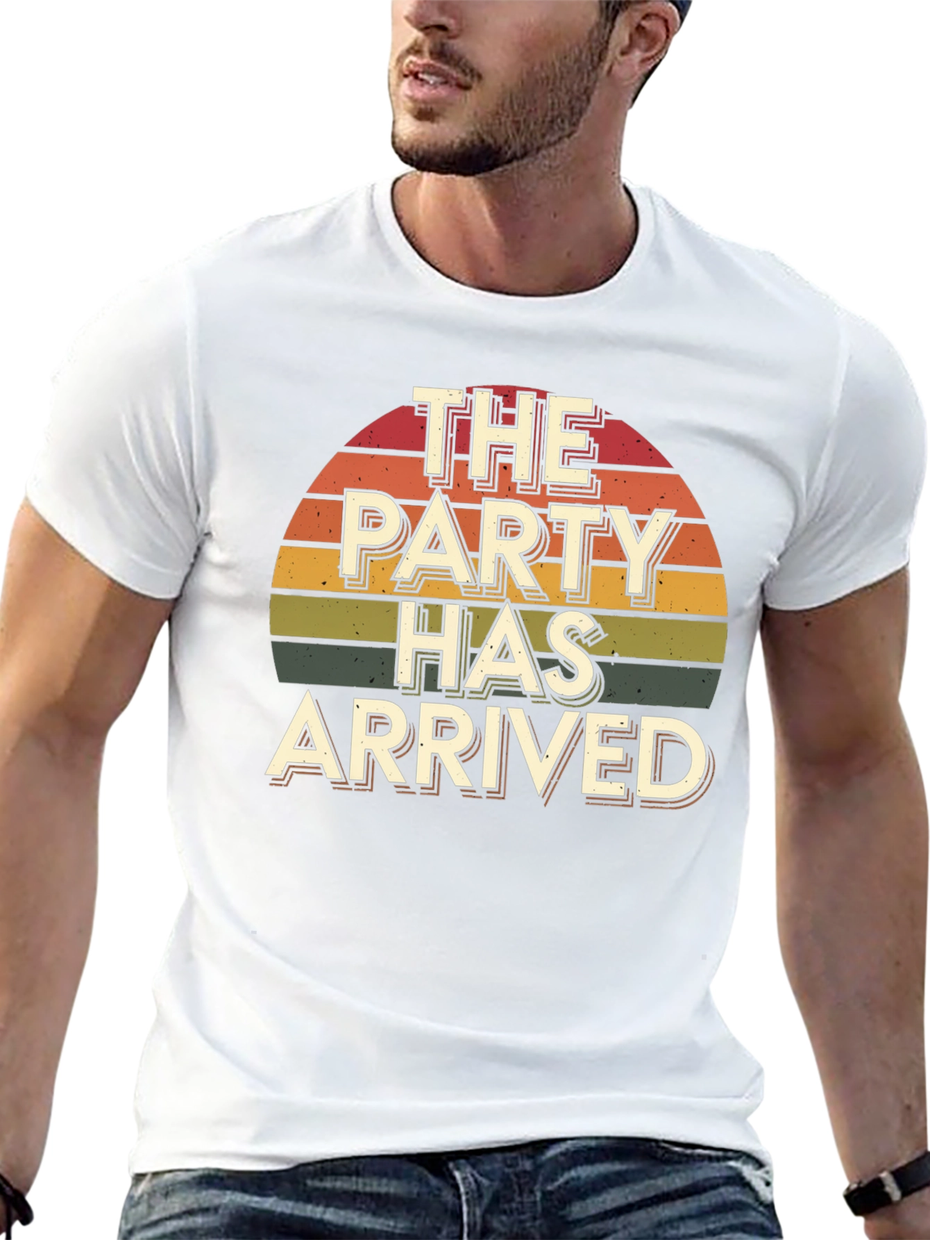 The Party Has Arrived Retro Graphic T-Shirt