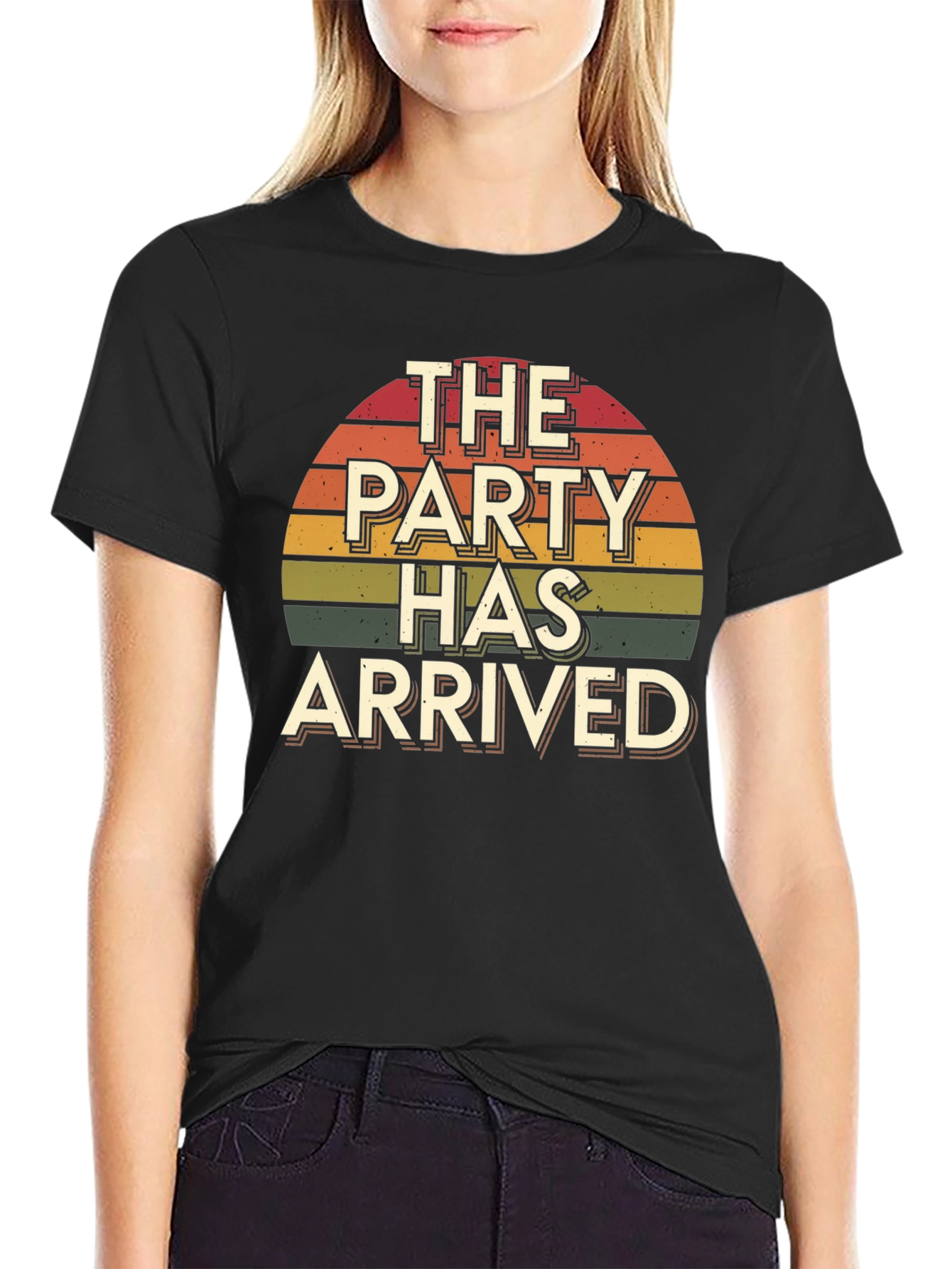 The Party Has Arrived Retro Graphic T-Shirt