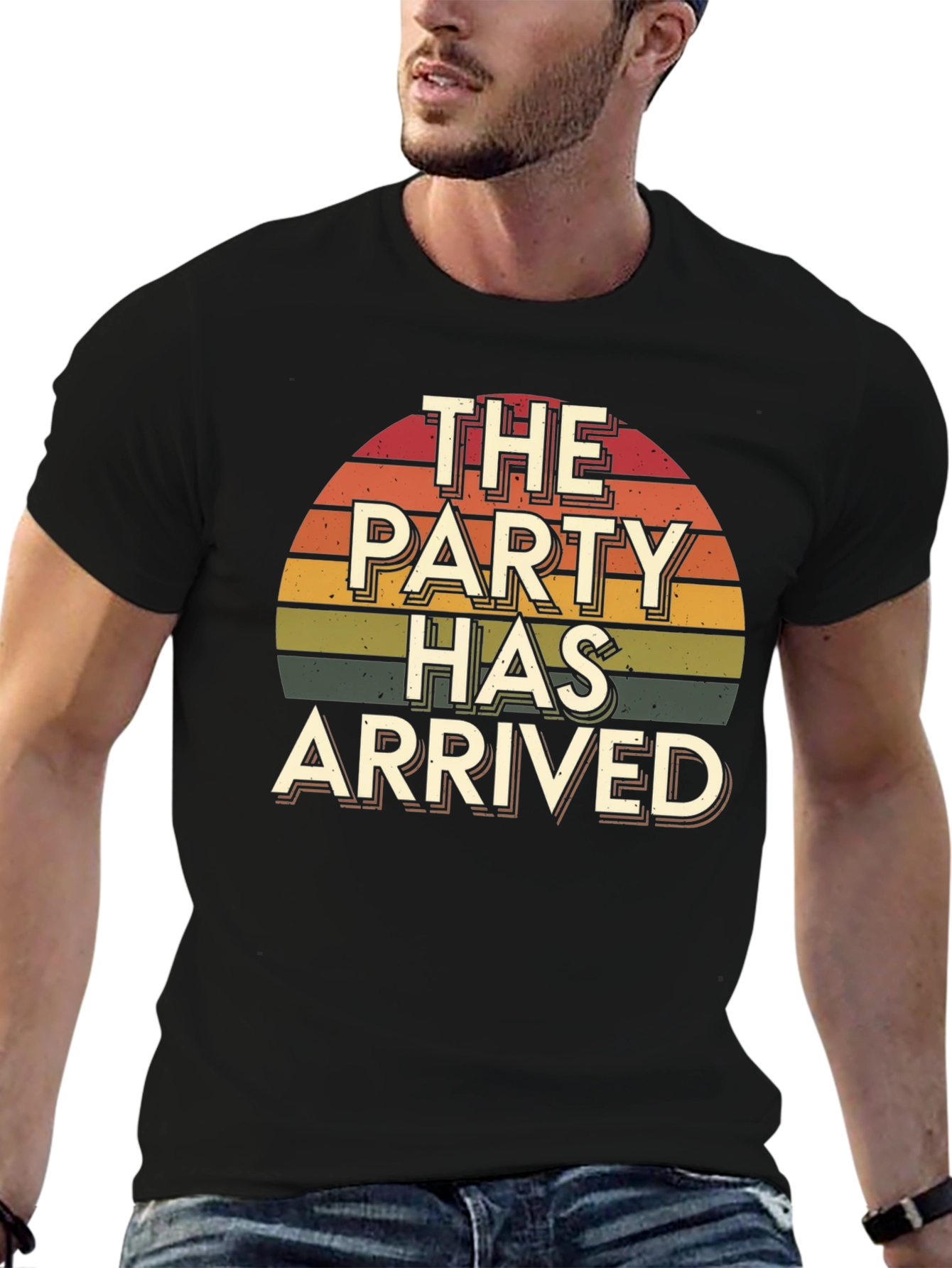 The Party Has Arrived Retro Graphic T-Shirt