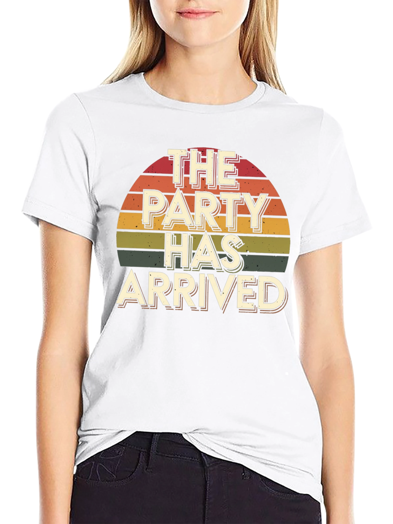 The Party Has Arrived Retro Graphic T-Shirt