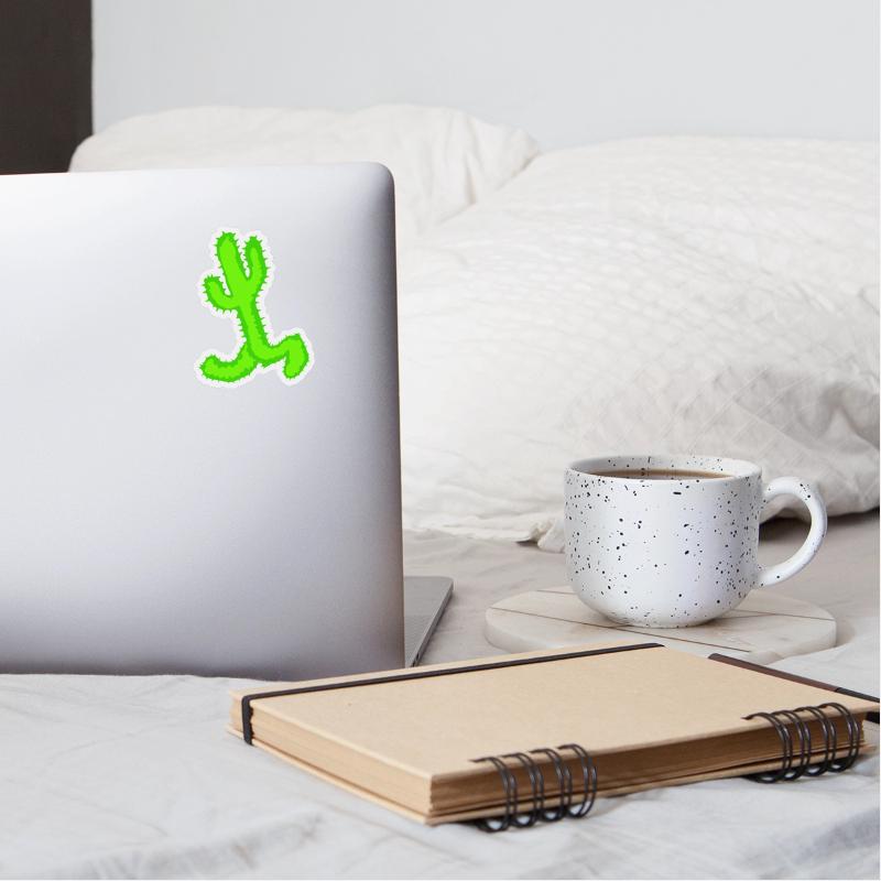 Cacti Desert Man Running Fast Funny Running Funny