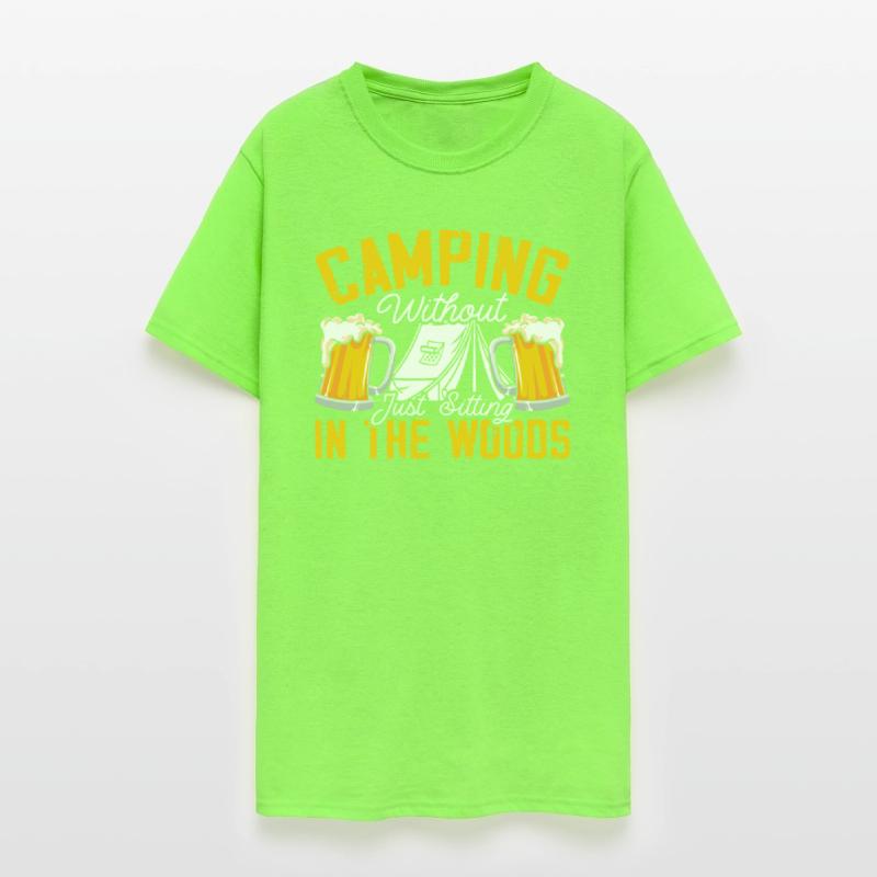 Camping And Beer Drinker Alcoholic Camp Camper