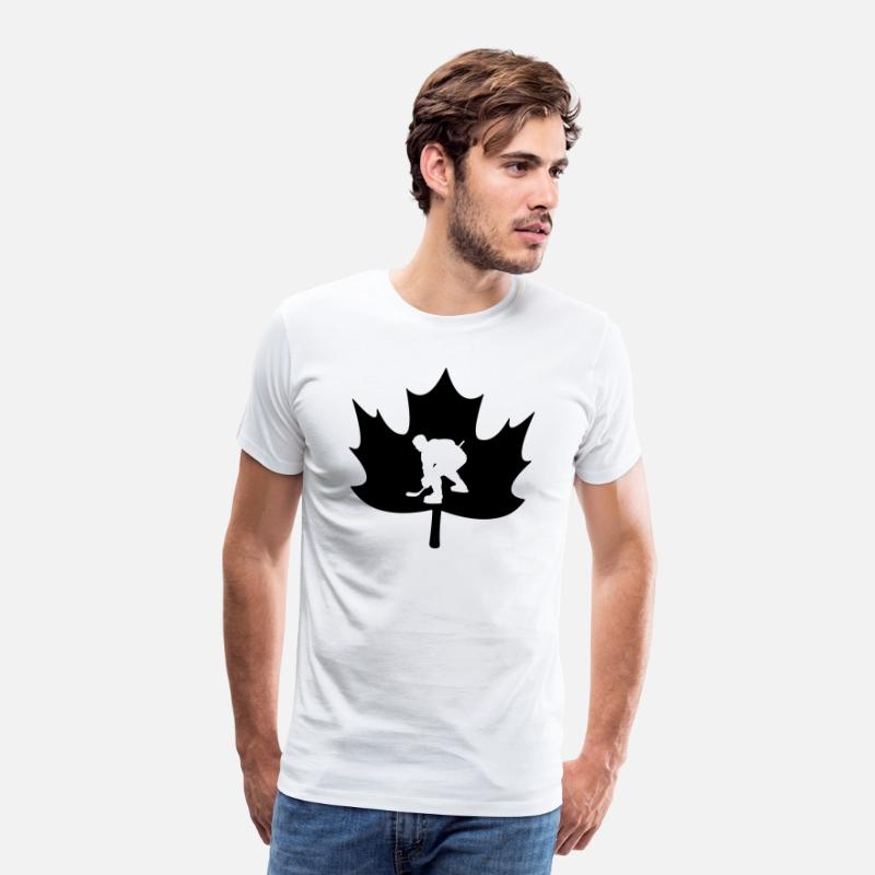 Canada maple leaf ice hockey logo