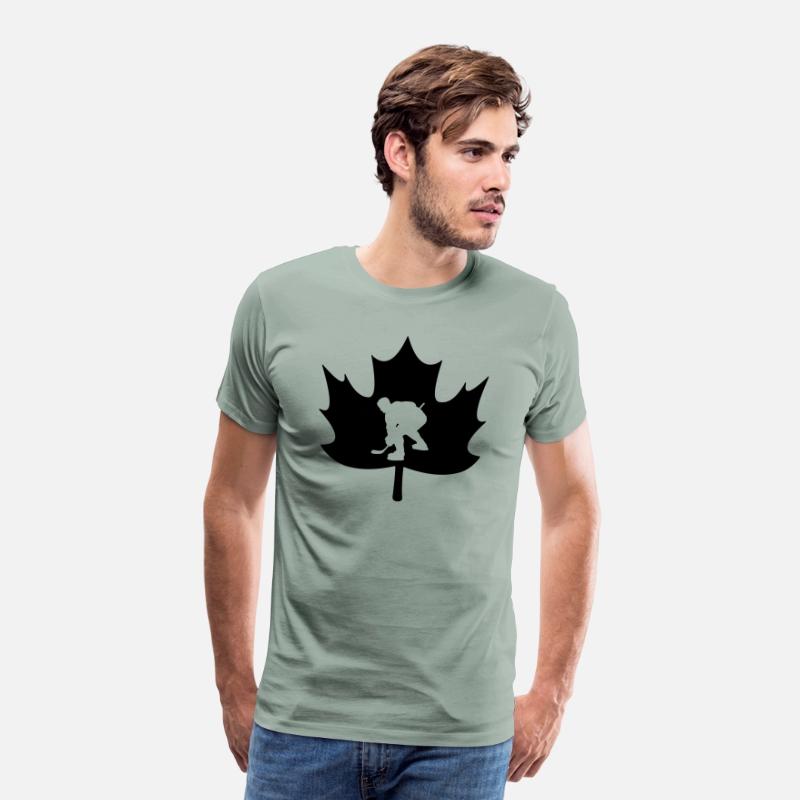 Canada maple leaf ice hockey logo